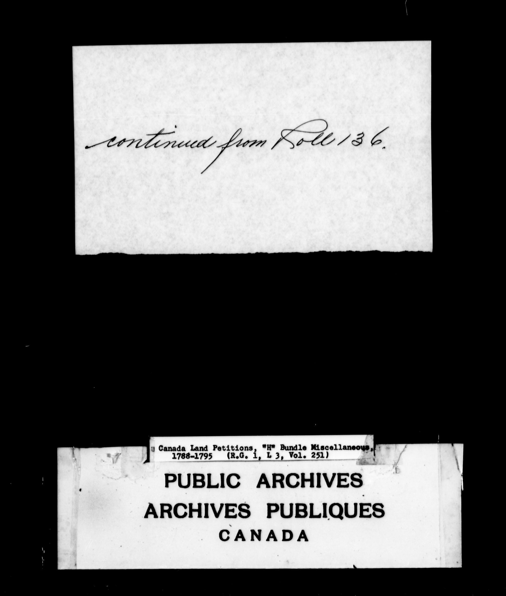 Title: Upper Canada Land Petitions (1763-1865) - Mikan Number: 205131 - Microform: c-2107