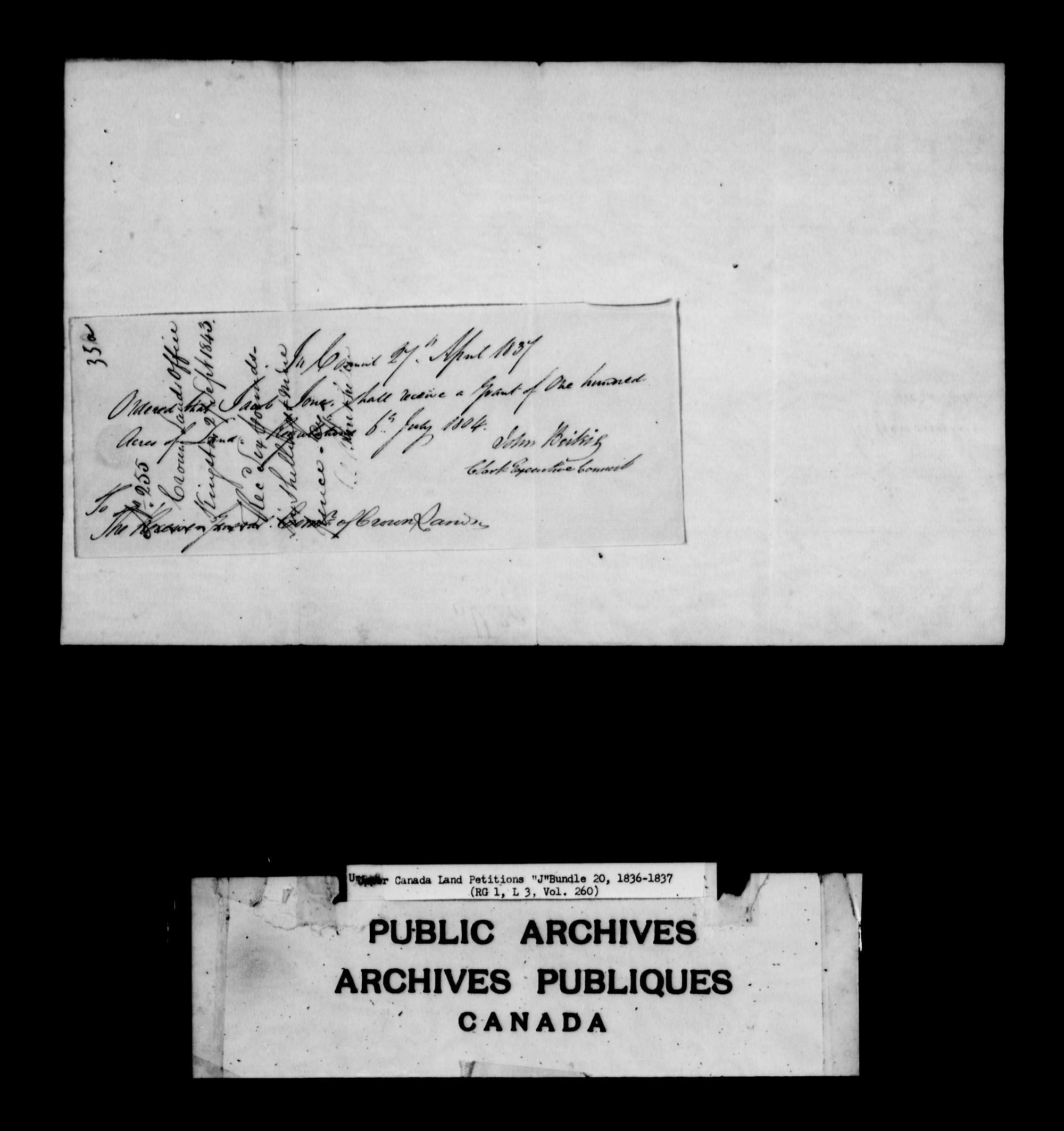 Title: Upper Canada Land Petitions (1763-1865) - Mikan Number: 205131 - Microform: c-2112