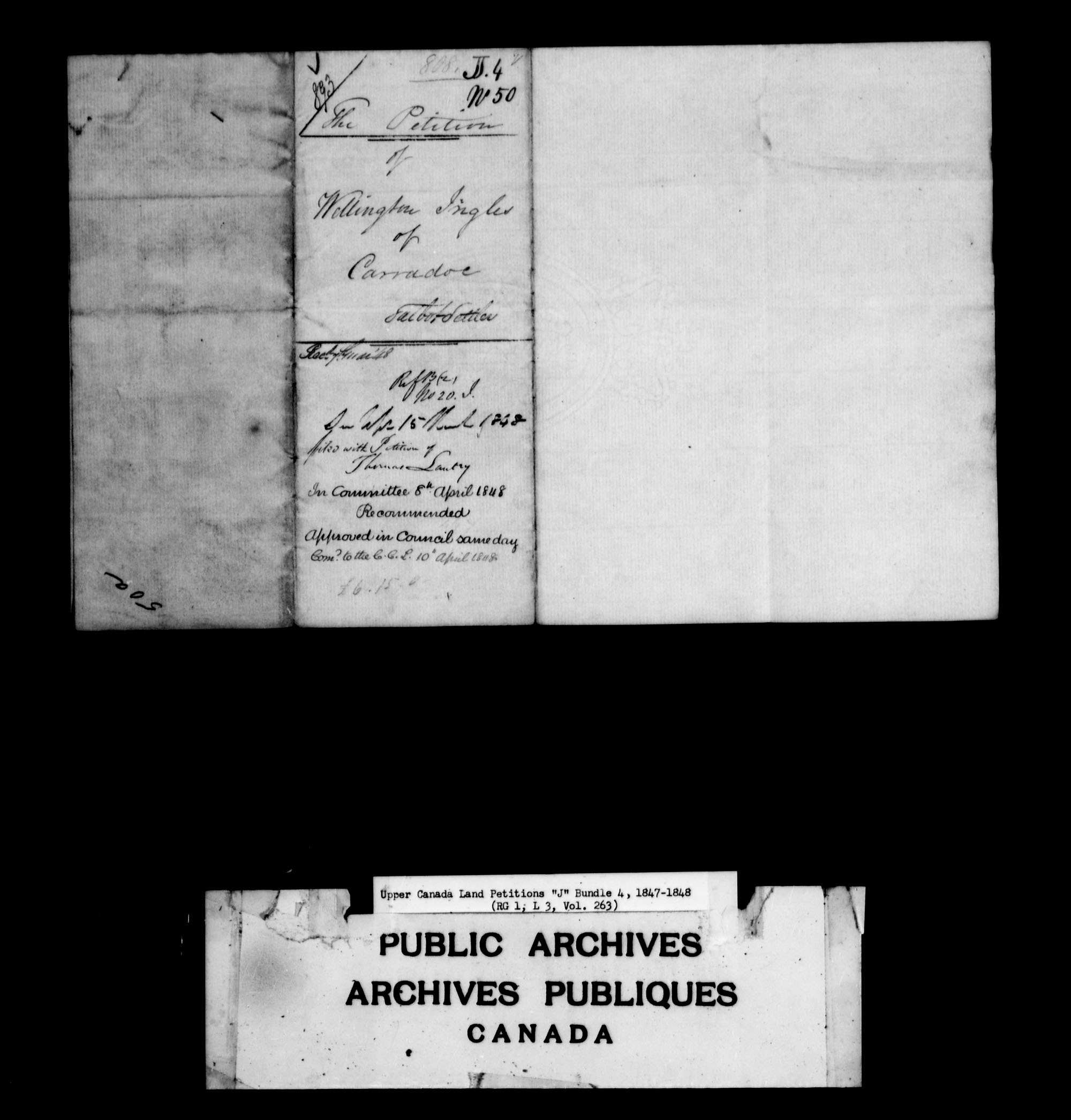 Title: Upper Canada Land Petitions (1763-1865) - Mikan Number: 205131 - Microform: c-2114