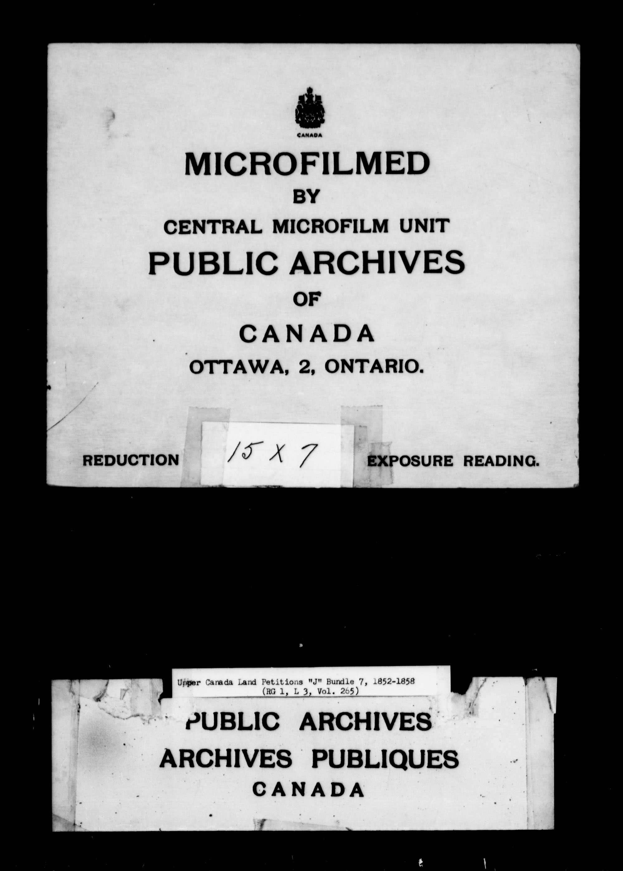 Title: Upper Canada Land Petitions (1763-1865) - Mikan Number: 205131 - Microform: c-2115