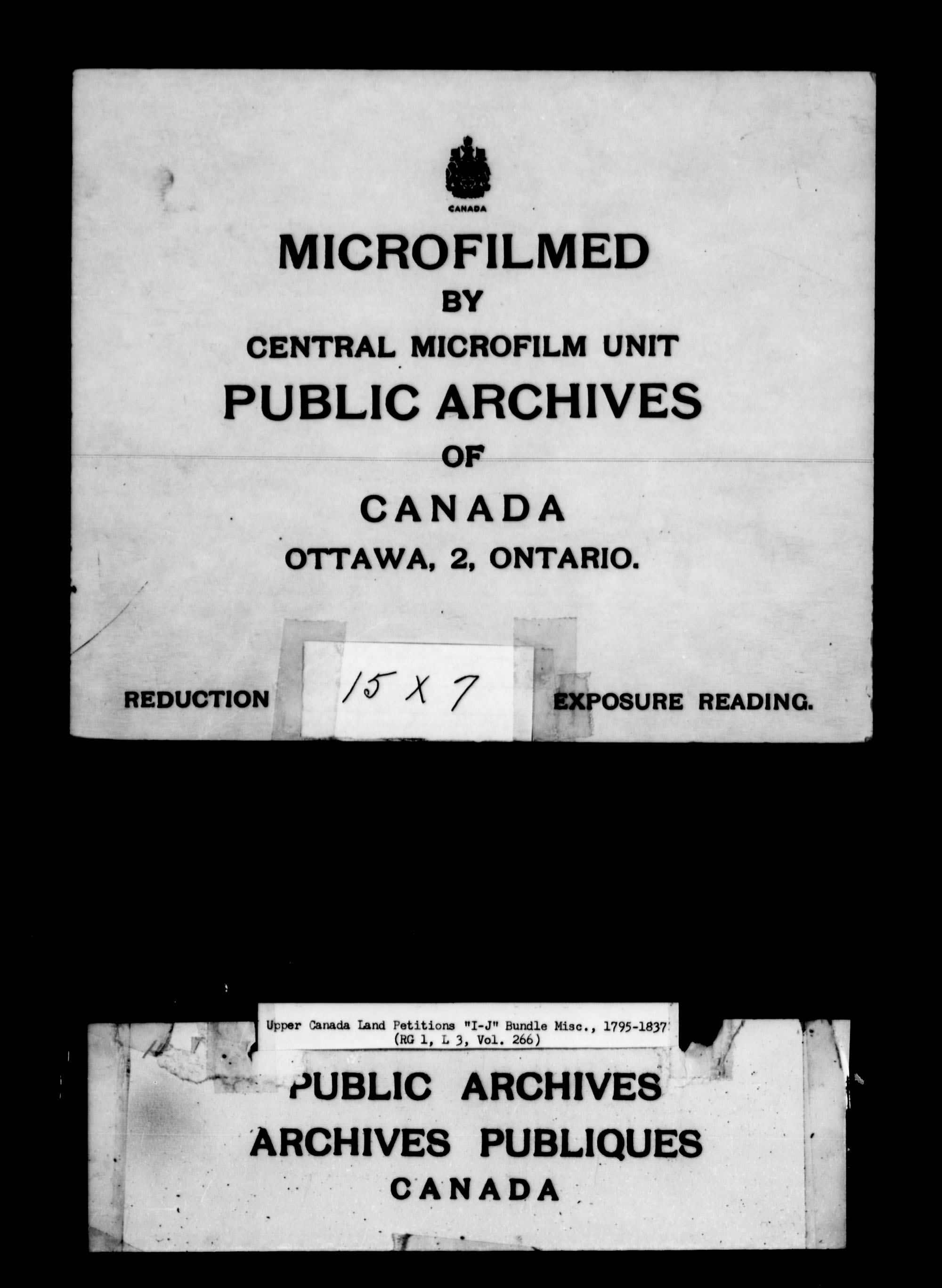 Title: Upper Canada Land Petitions (1763-1865) - Mikan Number: 205131 - Microform: c-2116