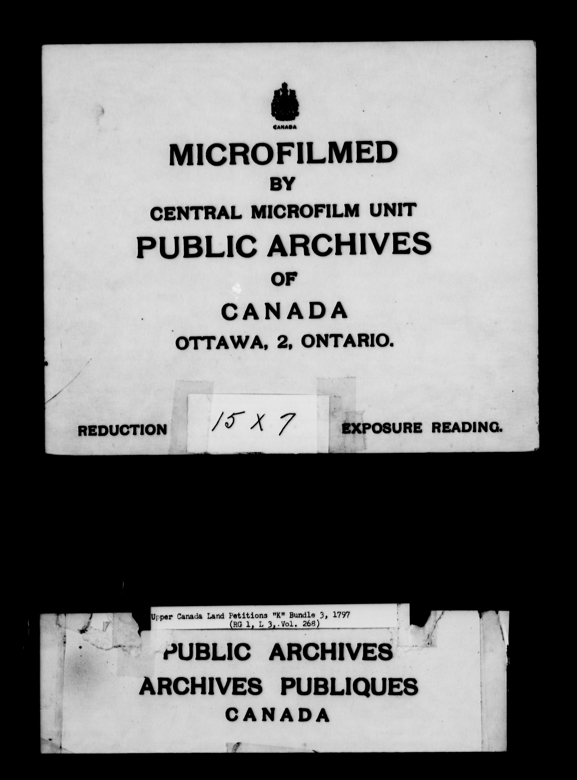 Title: Upper Canada Land Petitions (1763-1865) - Mikan Number: 205131 - Microform: c-2117
