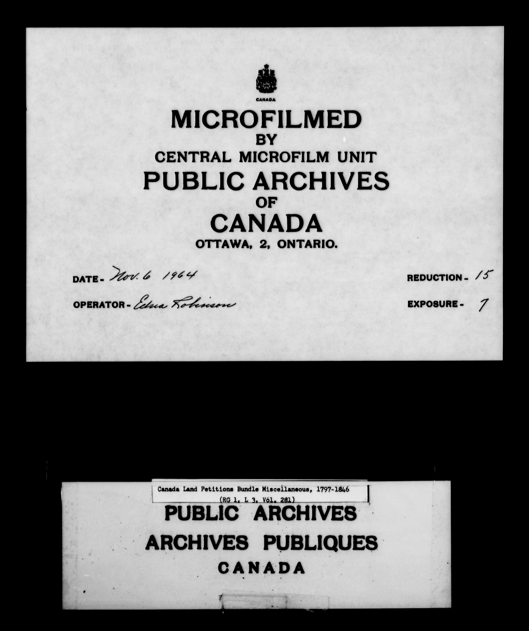 Title: Upper Canada Land Petitions (1763-1865) - Mikan Number: 205131 - Microform: c-2124
