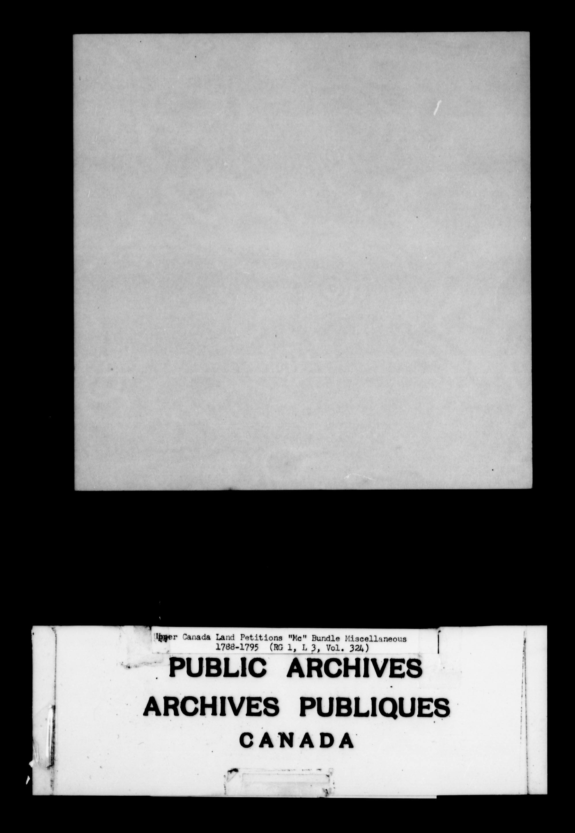 Title: Upper Canada Land Petitions (1763-1865) - Mikan Number: 205131 - Microform: c-2189