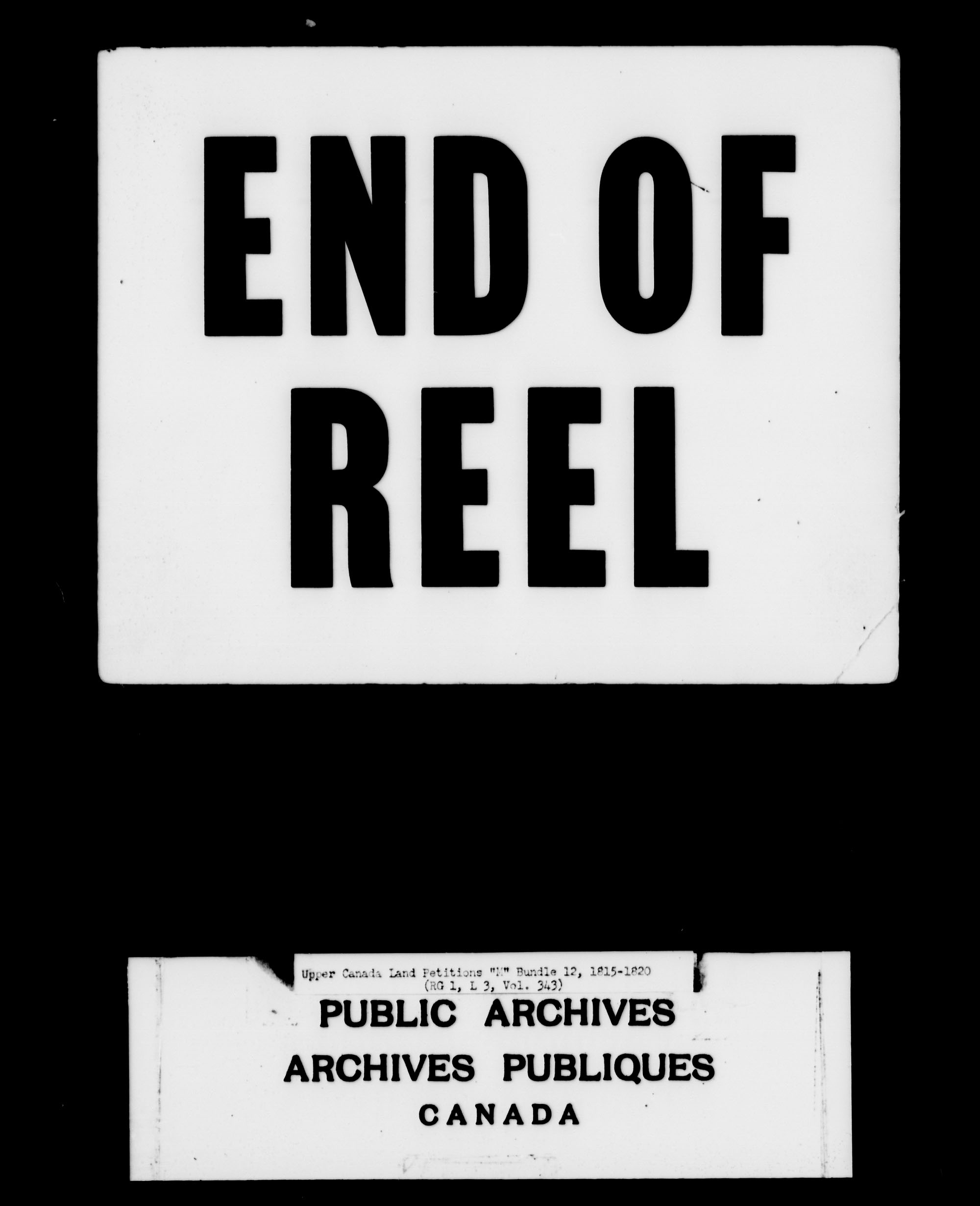 Title: Upper Canada Land Petitions (1763-1865) - Mikan Number: 205131 - Microform: c-2202