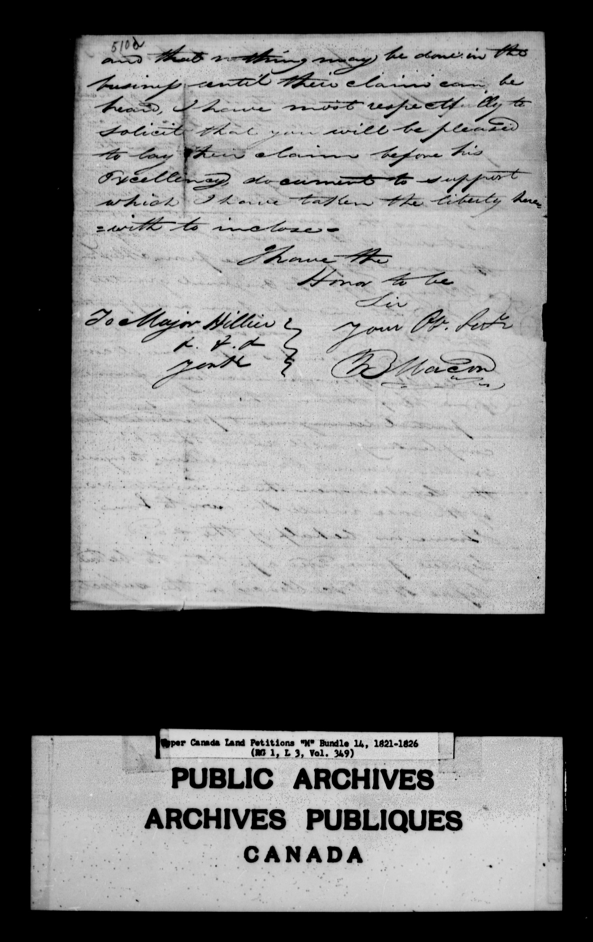 Titre : Demandes de terres du Haut-Canada (1763-1865) - N d'enregistrement Mikan : 205131 - Microforme : c-2207
