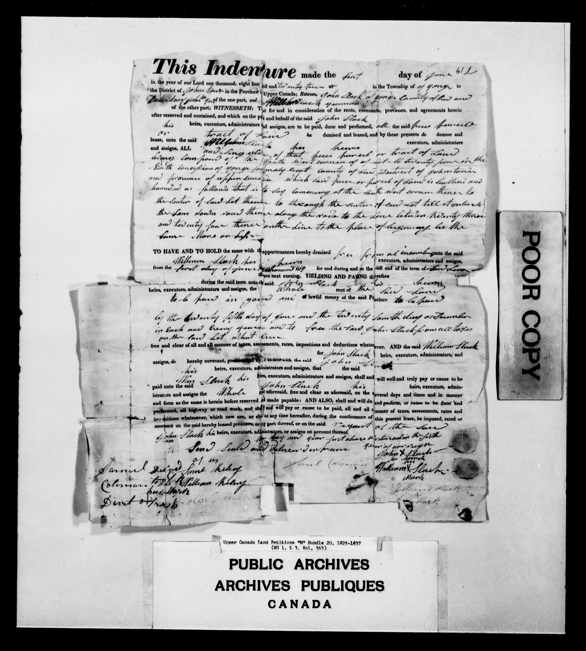 Title: Upper Canada Land Petitions (1763-1865) - Mikan Number: 205131 - Microform: c-2216