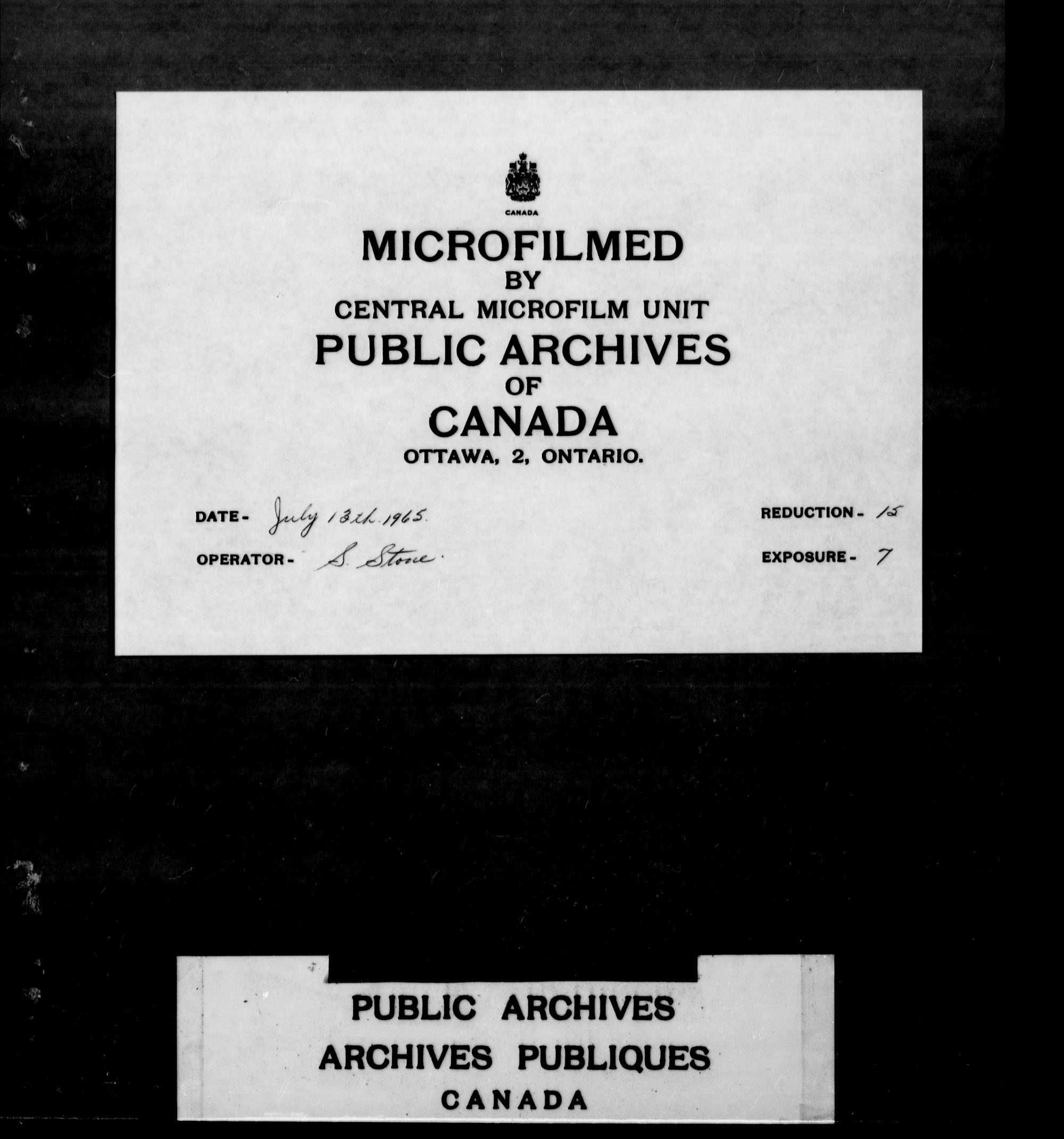 Titre : Demandes de terres du Haut-Canada (1763-1865) - N d'enregistrement Mikan : 205131 - Microforme : c-2217