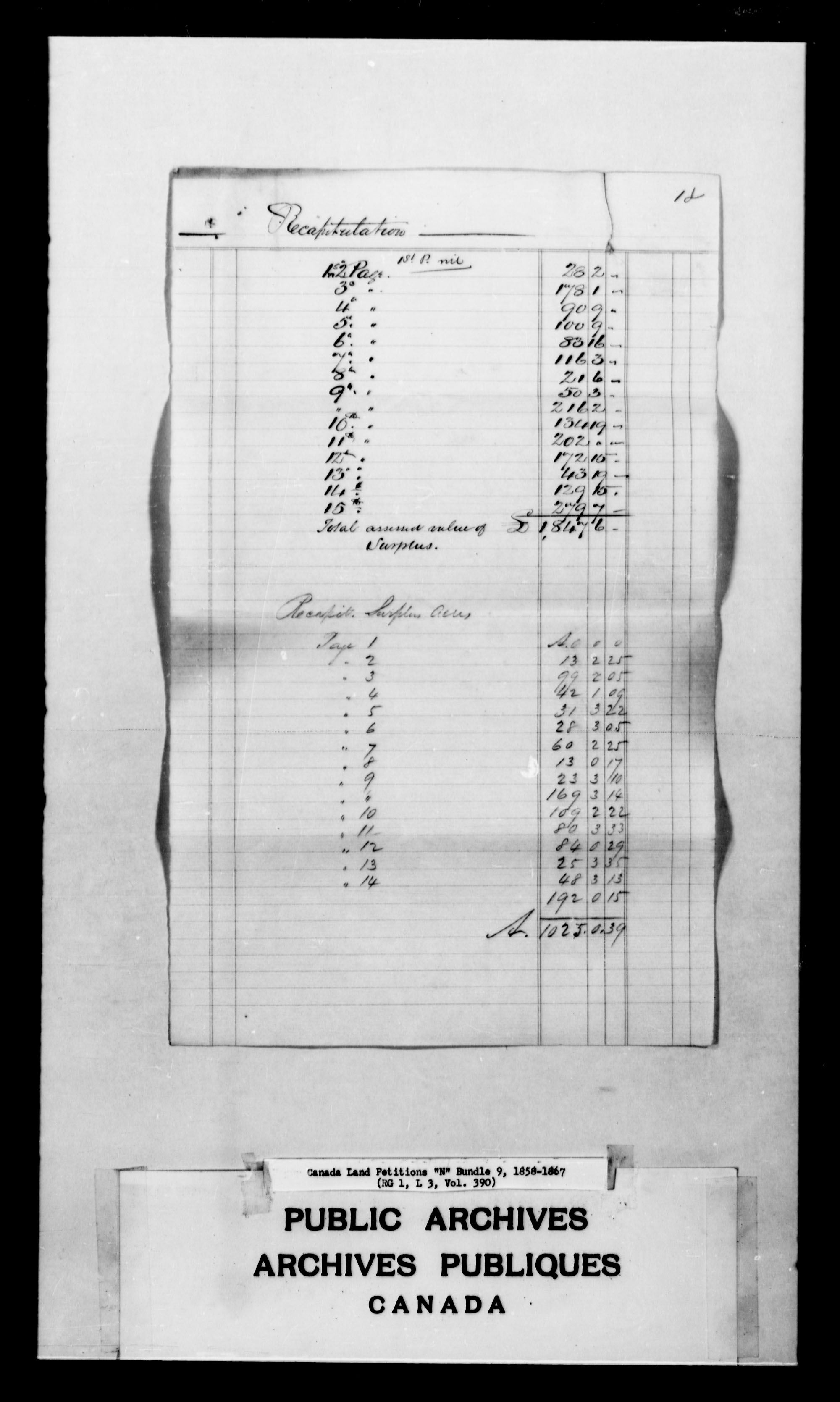 Title: Upper Canada Land Petitions (1763-1865) - Mikan Number: 205131 - Microform: c-2483