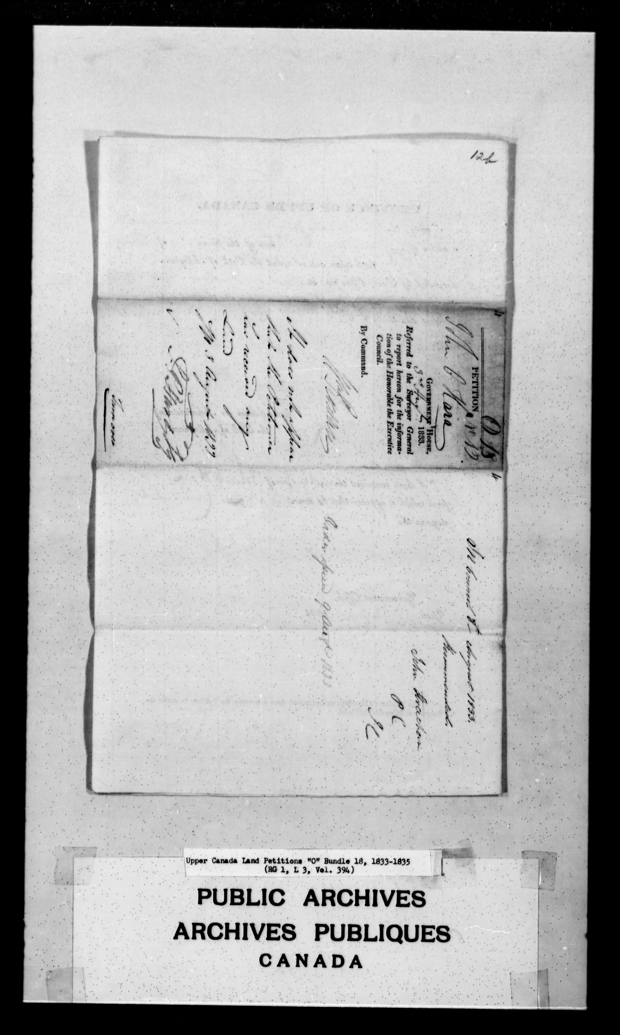 Title: Upper Canada Land Petitions (1763-1865) - Mikan Number: 205131 - Microform: c-2485