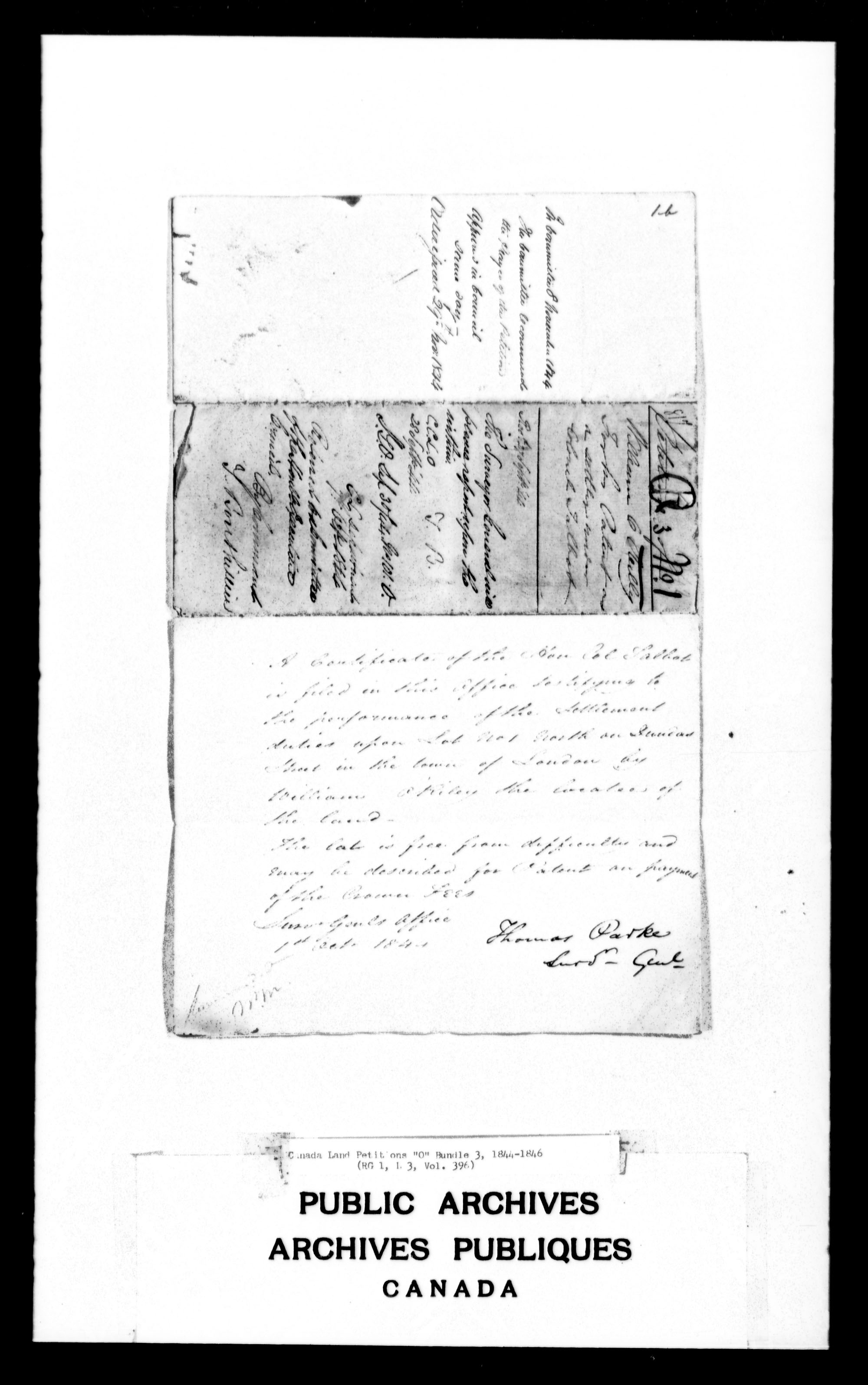 Title: Upper Canada Land Petitions (1763-1865) - Mikan Number: 205131 - Microform: c-2487