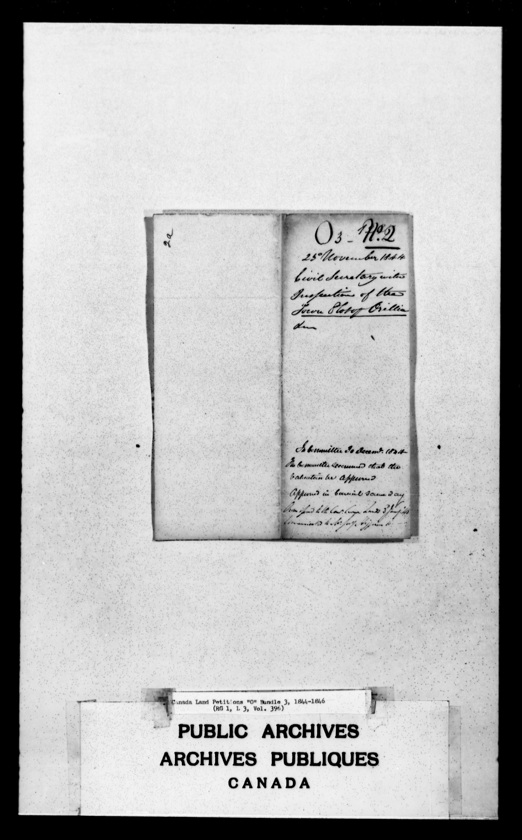 Titre : Demandes de terres du Haut-Canada (1763-1865) - N d'enregistrement Mikan : 205131 - Microforme : c-2487