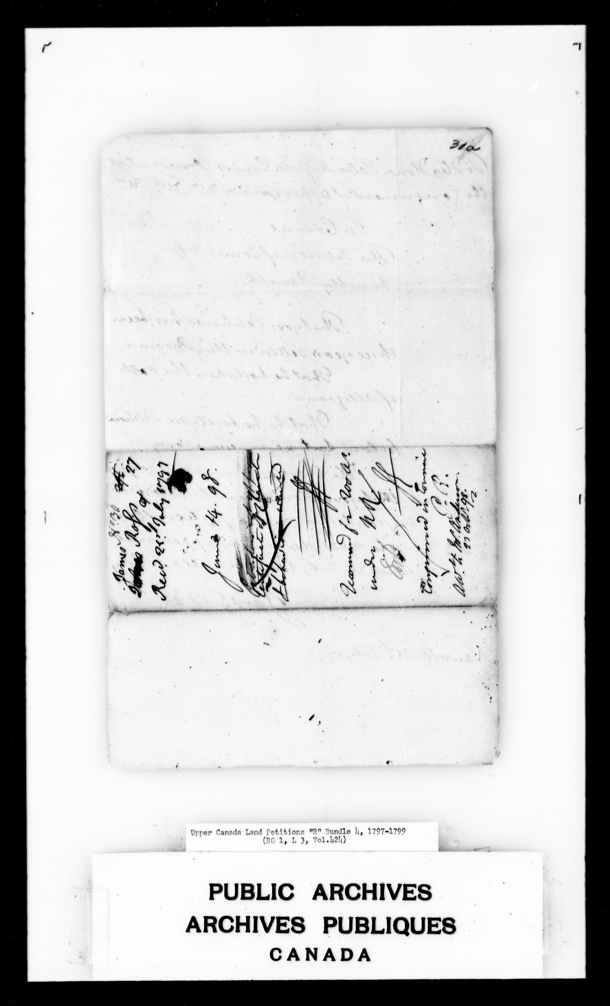 Titre : Demandes de terres du Haut-Canada (1763-1865) - N d'enregistrement Mikan : 205131 - Microforme : c-2740