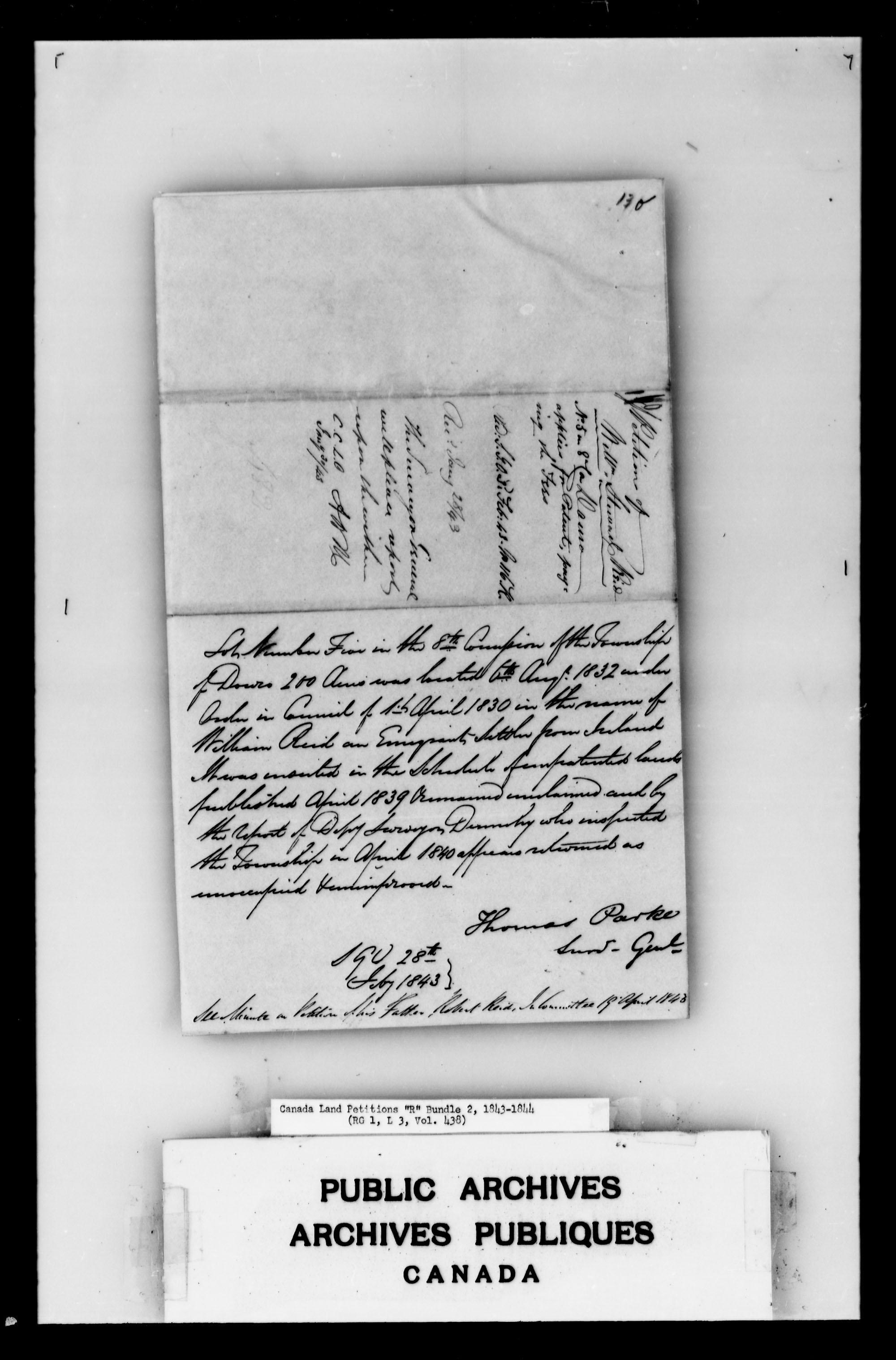 Title: Upper Canada Land Petitions (1763-1865) - Mikan Number: 205131 - Microform: c-2748