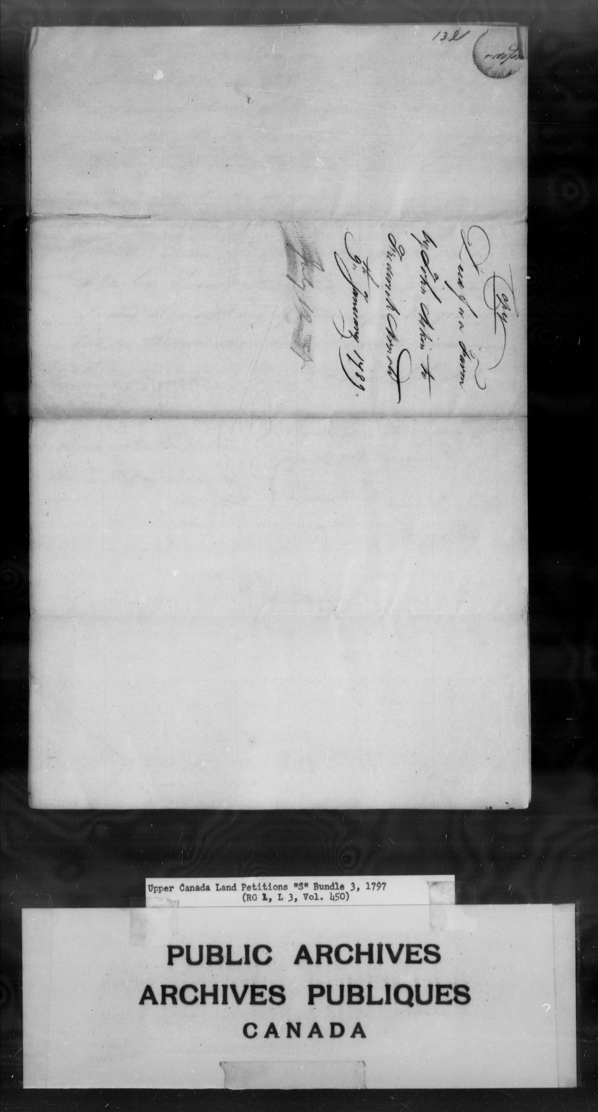 Title: Upper Canada Land Petitions (1763-1865) - Mikan Number: 205131 - Microform: c-2807