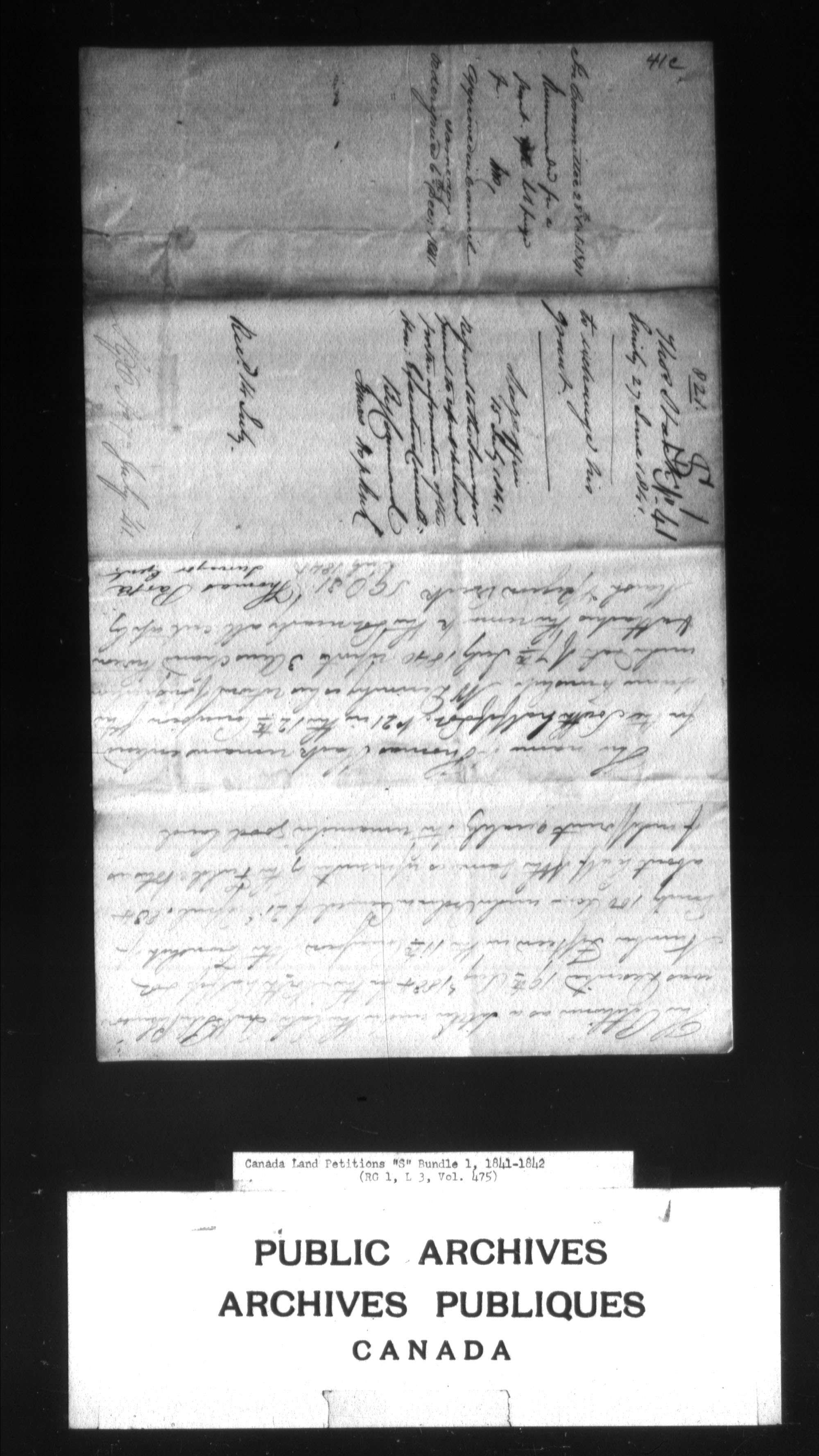 Title: Upper Canada Land Petitions (1763-1865) - Mikan Number: 205131 - Microform: c-2821