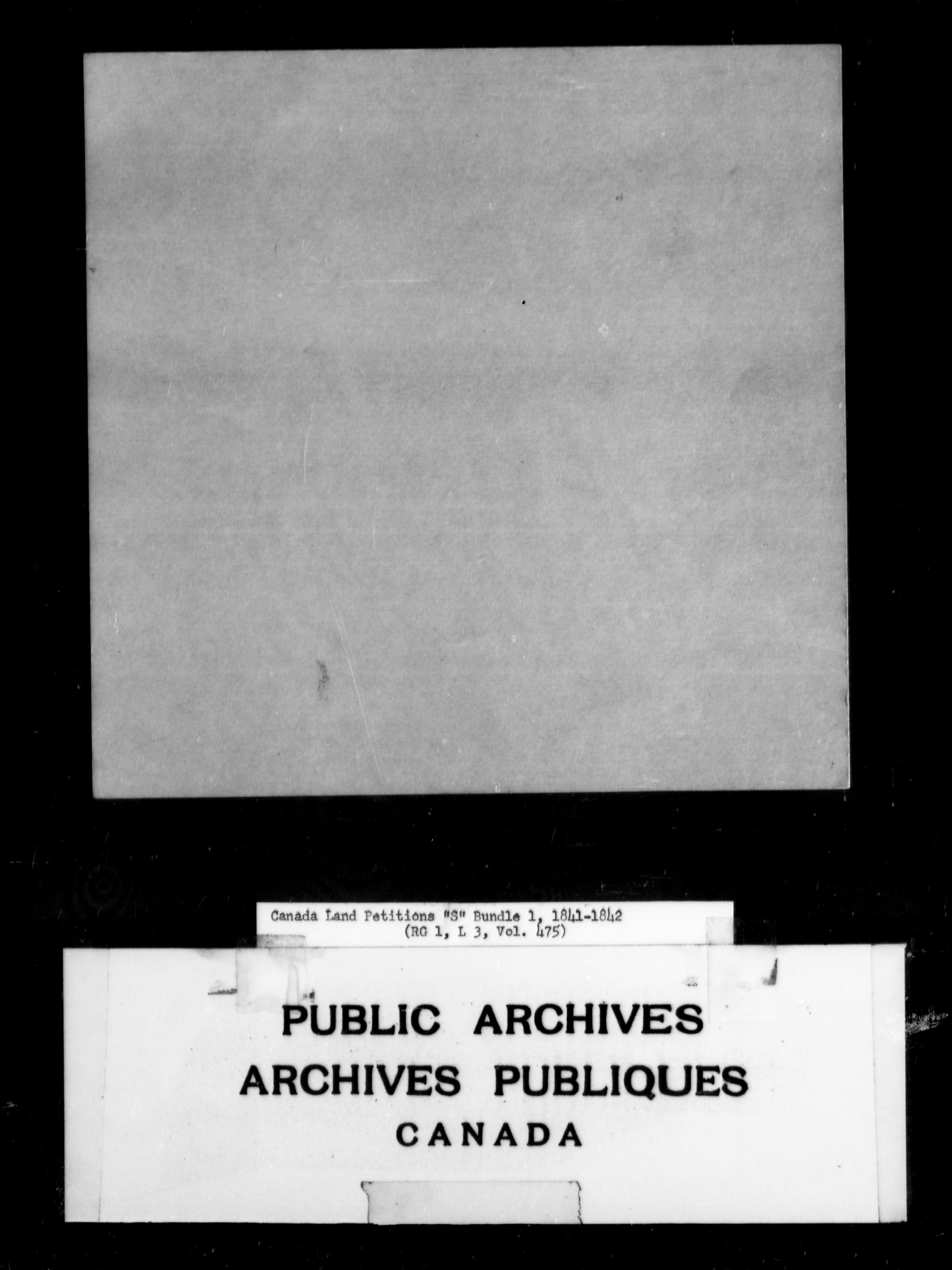 Titre : Demandes de terres du Haut-Canada (1763-1865) - N d'enregistrement Mikan : 205131 - Microforme : c-2822