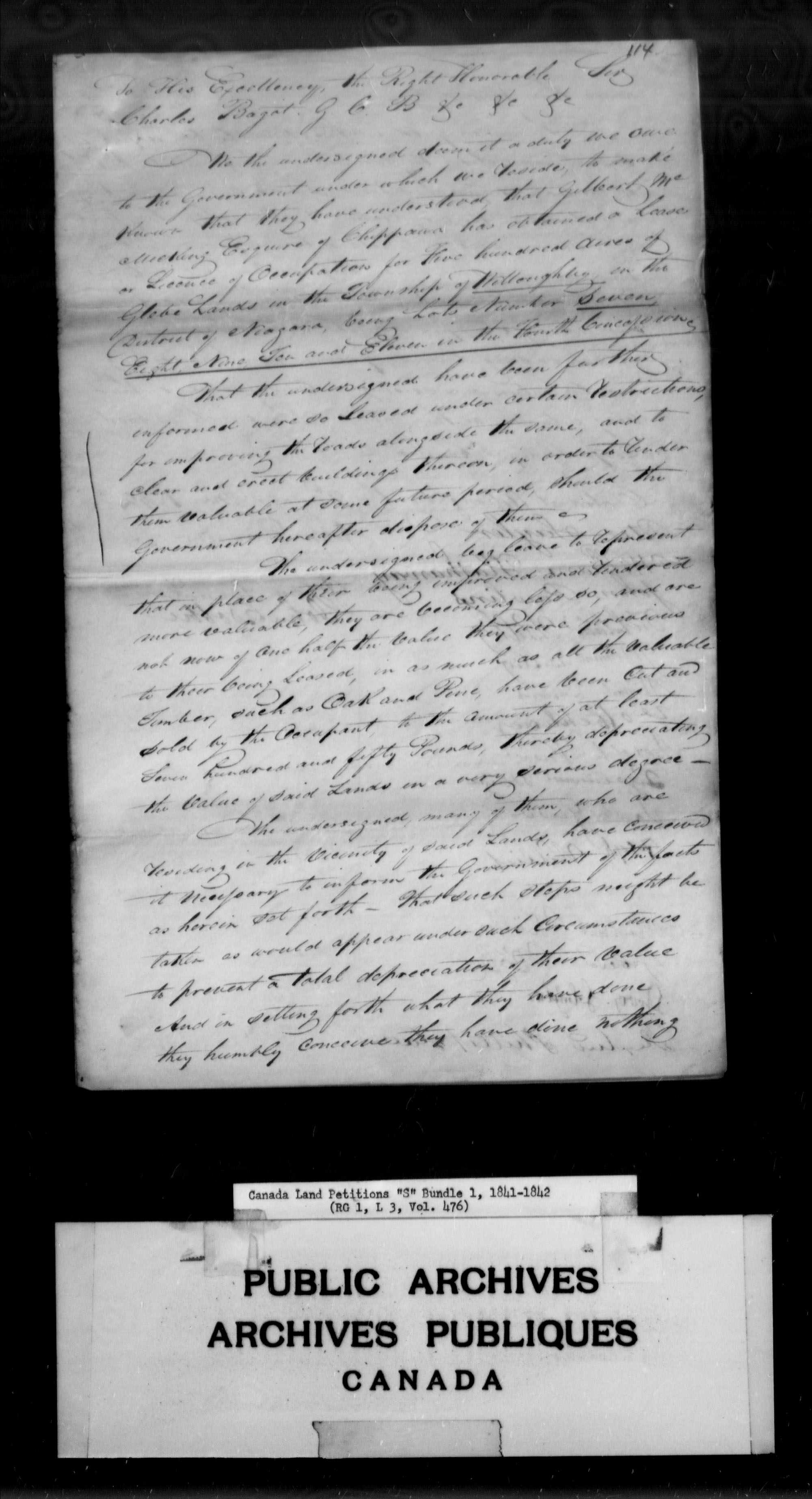 Title: Upper Canada Land Petitions (1763-1865) - Mikan Number: 205131 - Microform: c-2822