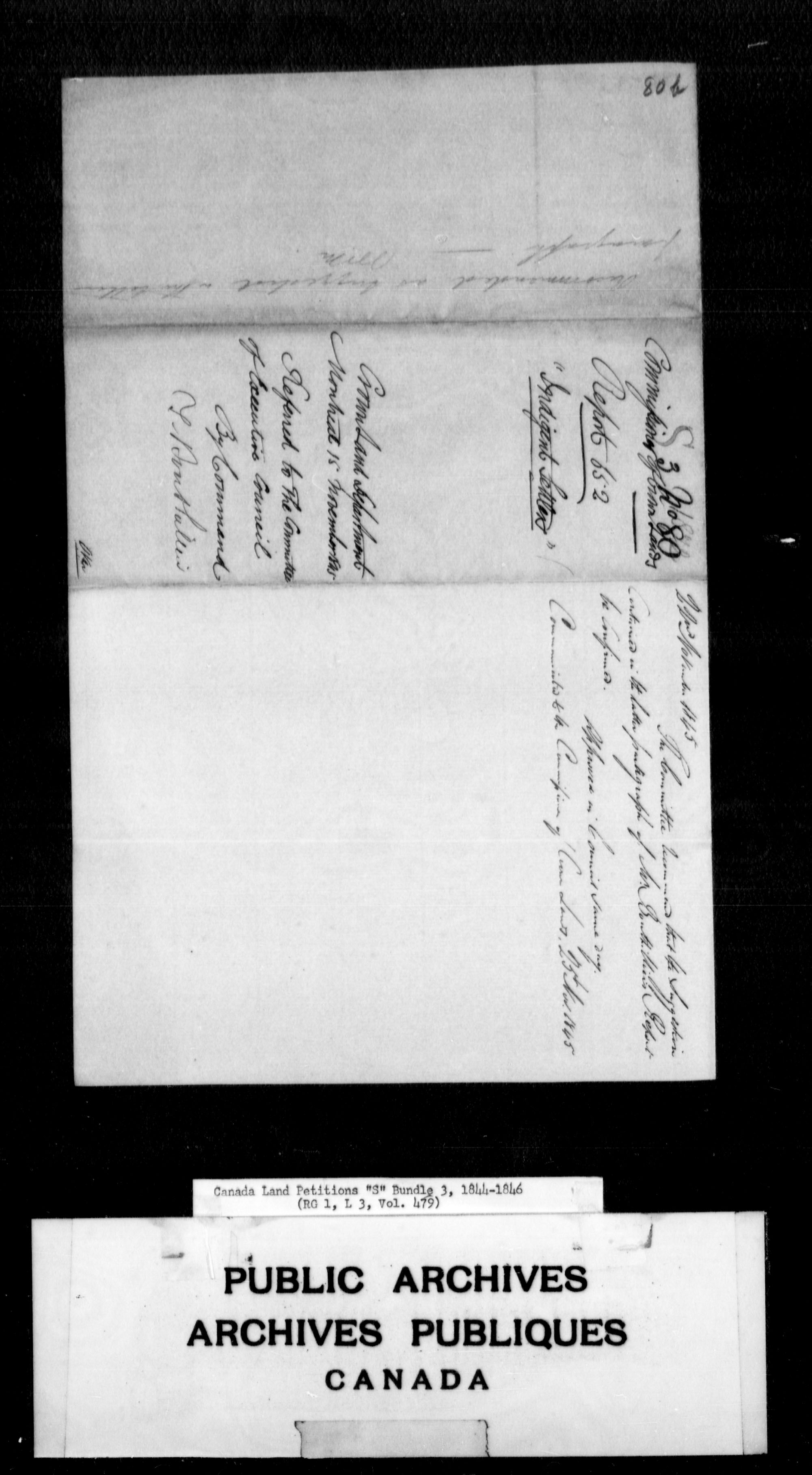 Title: Upper Canada Land Petitions (1763-1865) - Mikan Number: 205131 - Microform: c-2823
