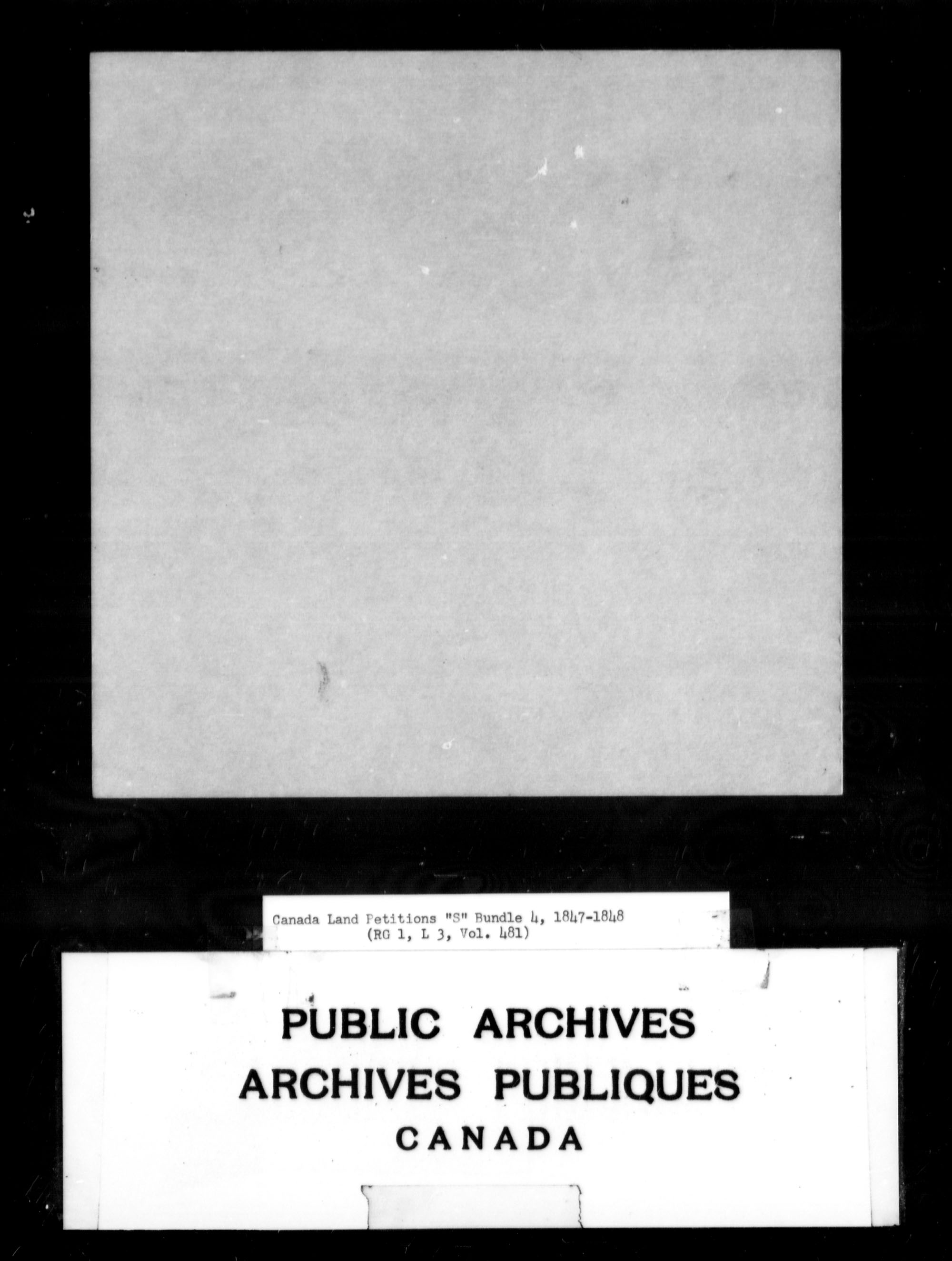 Titre : Demandes de terres du Haut-Canada (1763-1865) - N d'enregistrement Mikan : 205131 - Microforme : c-2825