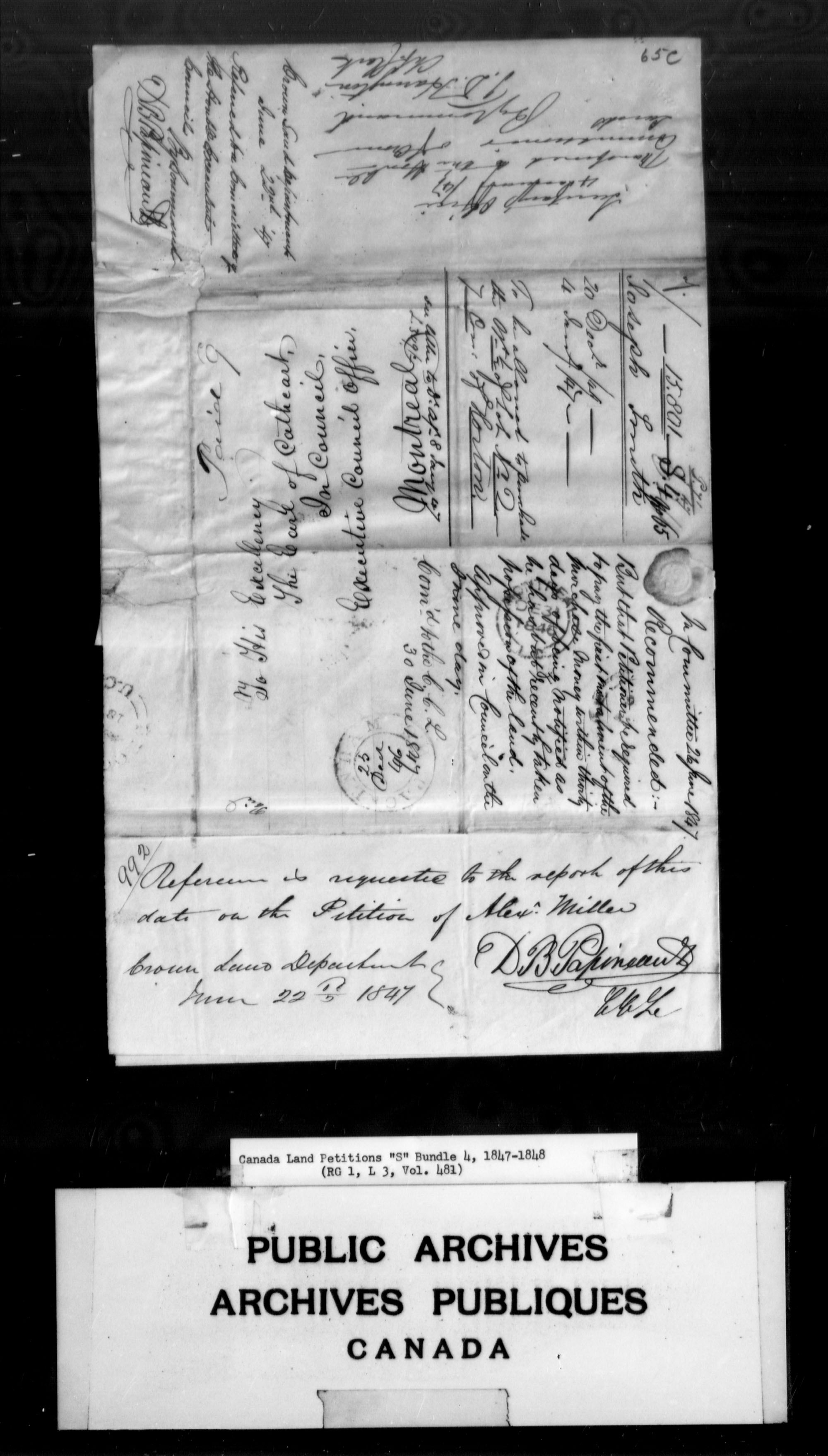 Title: Upper Canada Land Petitions (1763-1865) - Mikan Number: 205131 - Microform: c-2825