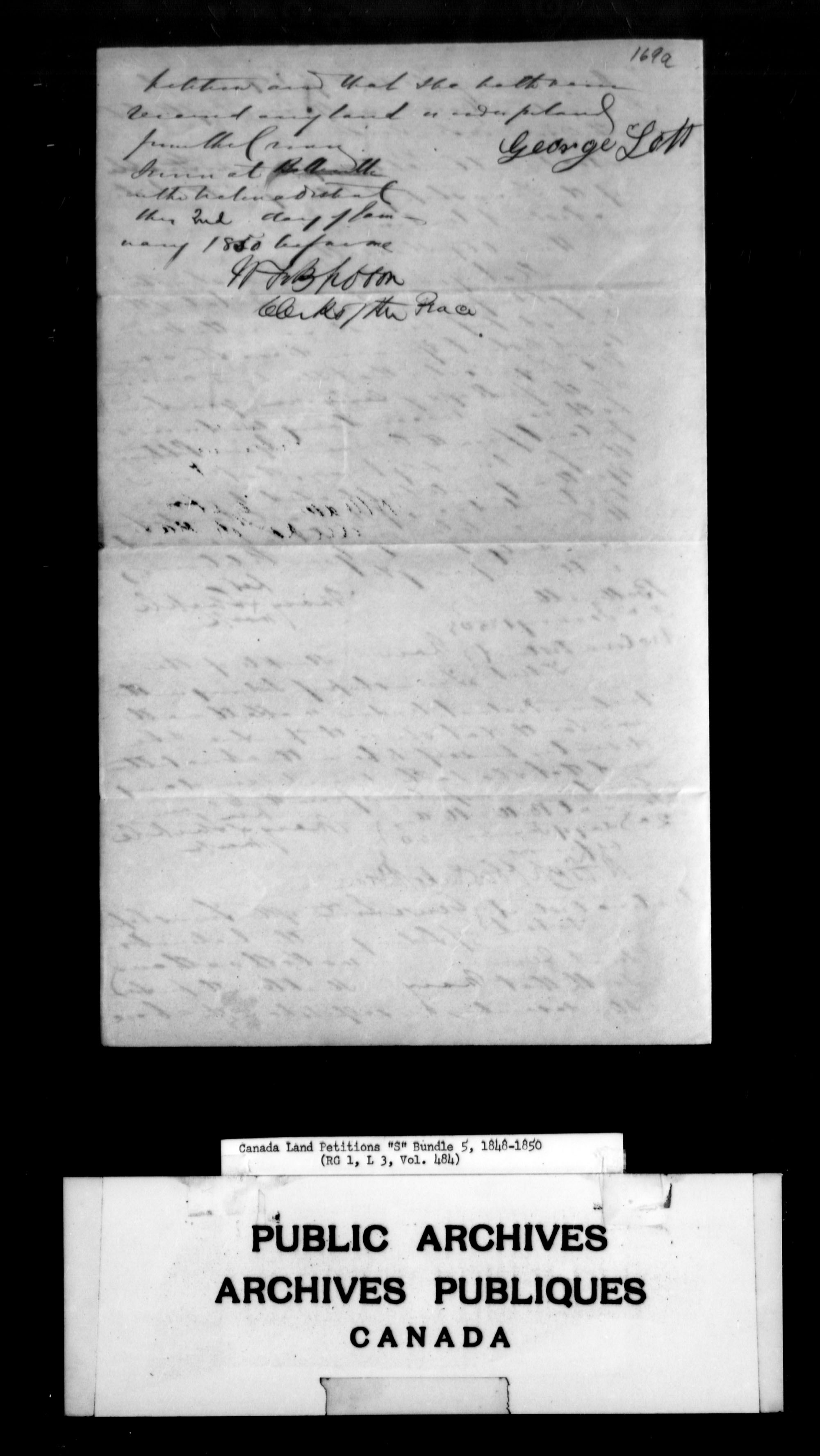 Title: Upper Canada Land Petitions (1763-1865) - Mikan Number: 205131 - Microform: c-2826