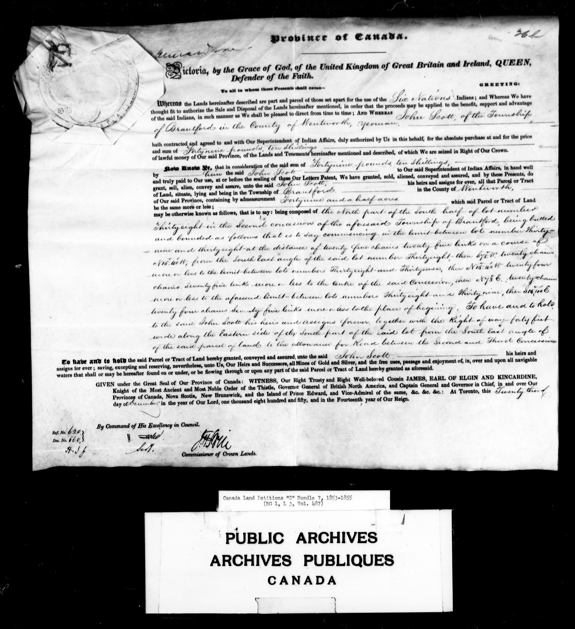 Title: Upper Canada Land Petitions (1763-1865) - Mikan Number: 205131 - Microform: c-2827