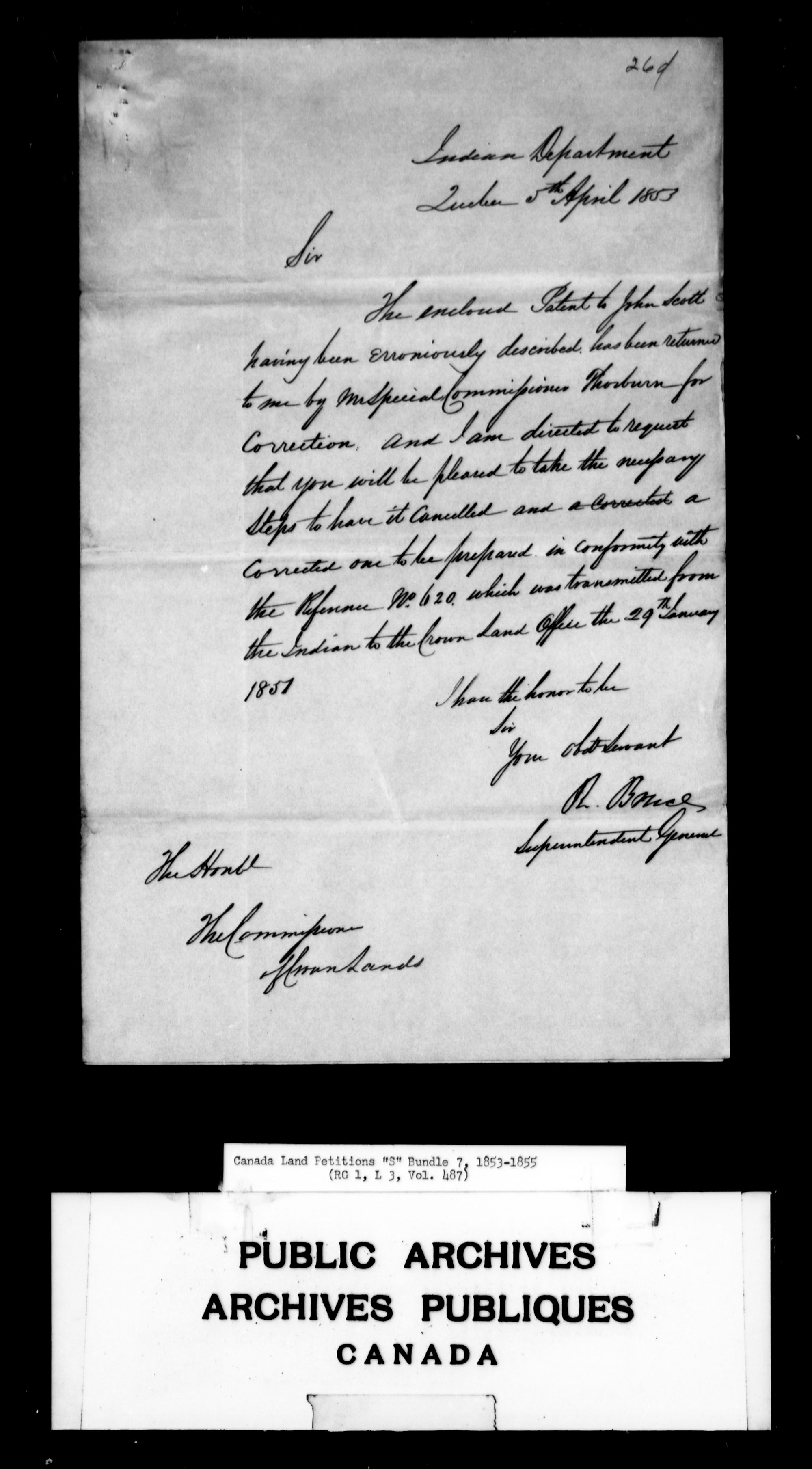 Titre : Demandes de terres du Haut-Canada (1763-1865) - N d'enregistrement Mikan : 205131 - Microforme : c-2828