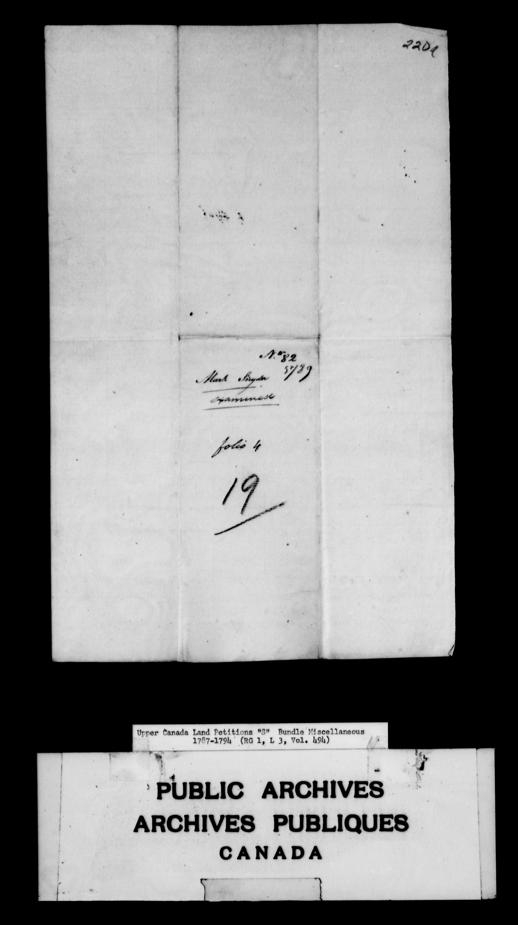 Title: Upper Canada Land Petitions (1763-1865) - Mikan Number: 205131 - Microform: c-2832
