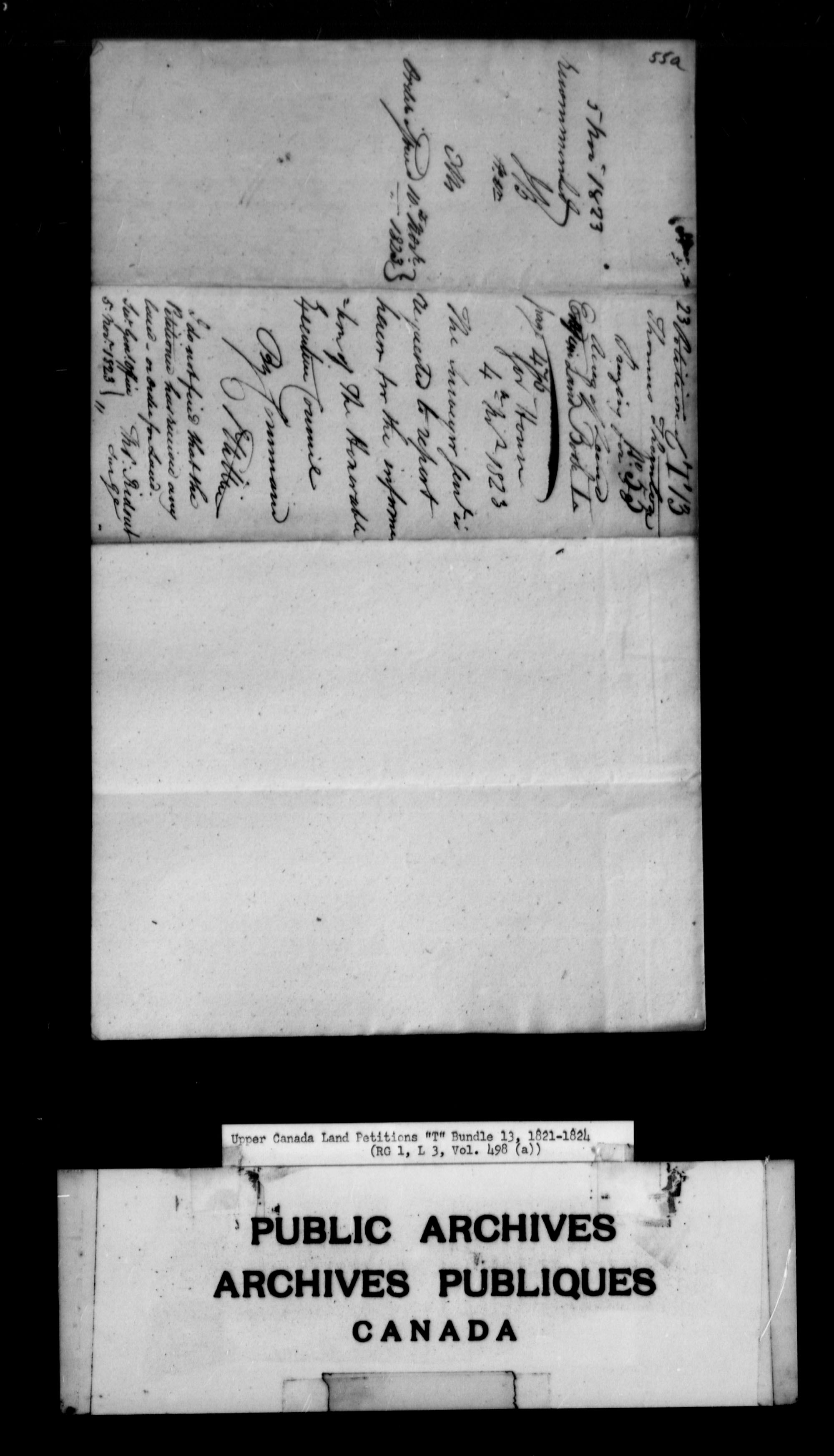 Title: Upper Canada Land Petitions (1763-1865) - Mikan Number: 205131 - Microform: c-2835