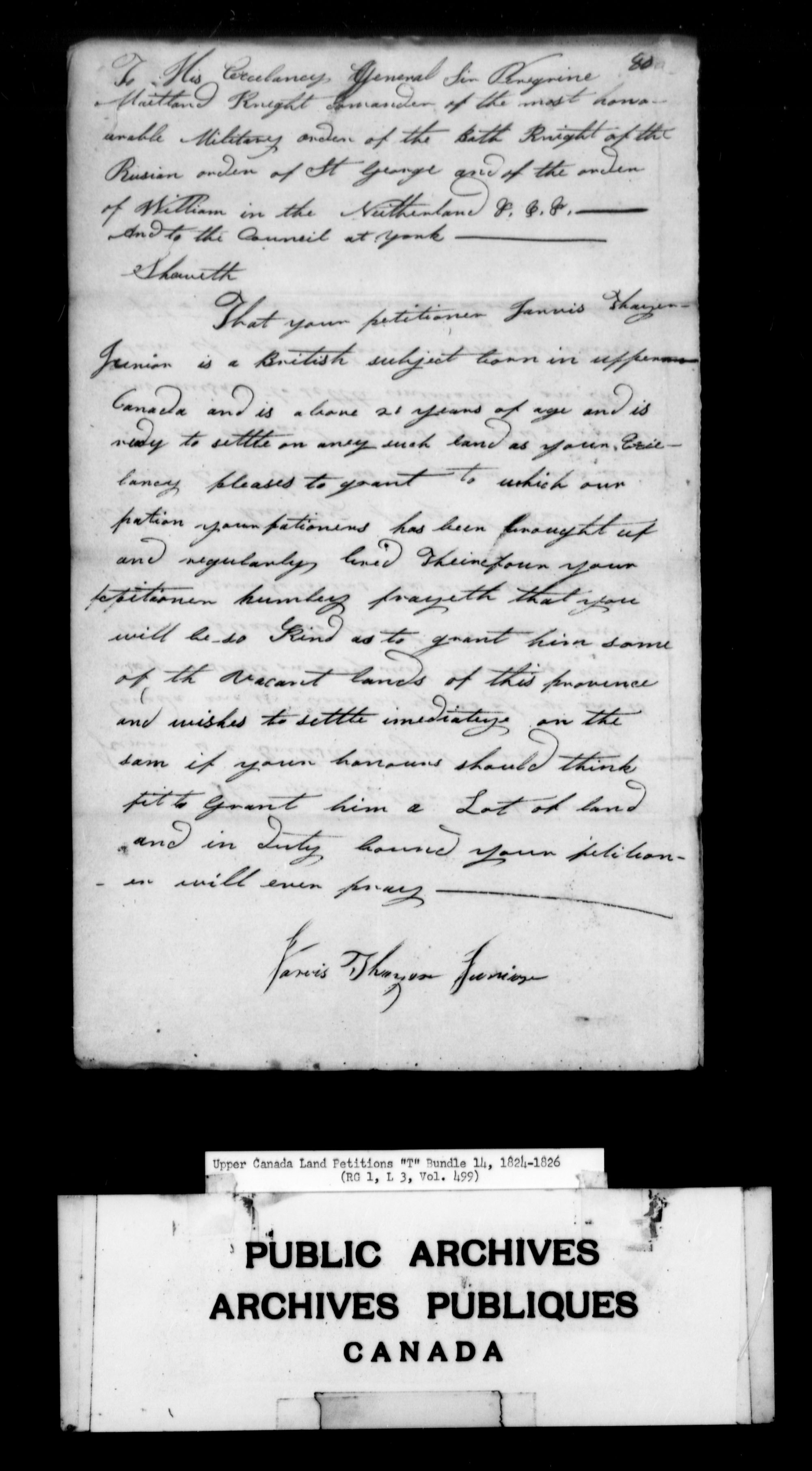 Title: Upper Canada Land Petitions (1763-1865) - Mikan Number: 205131 - Microform: c-2835