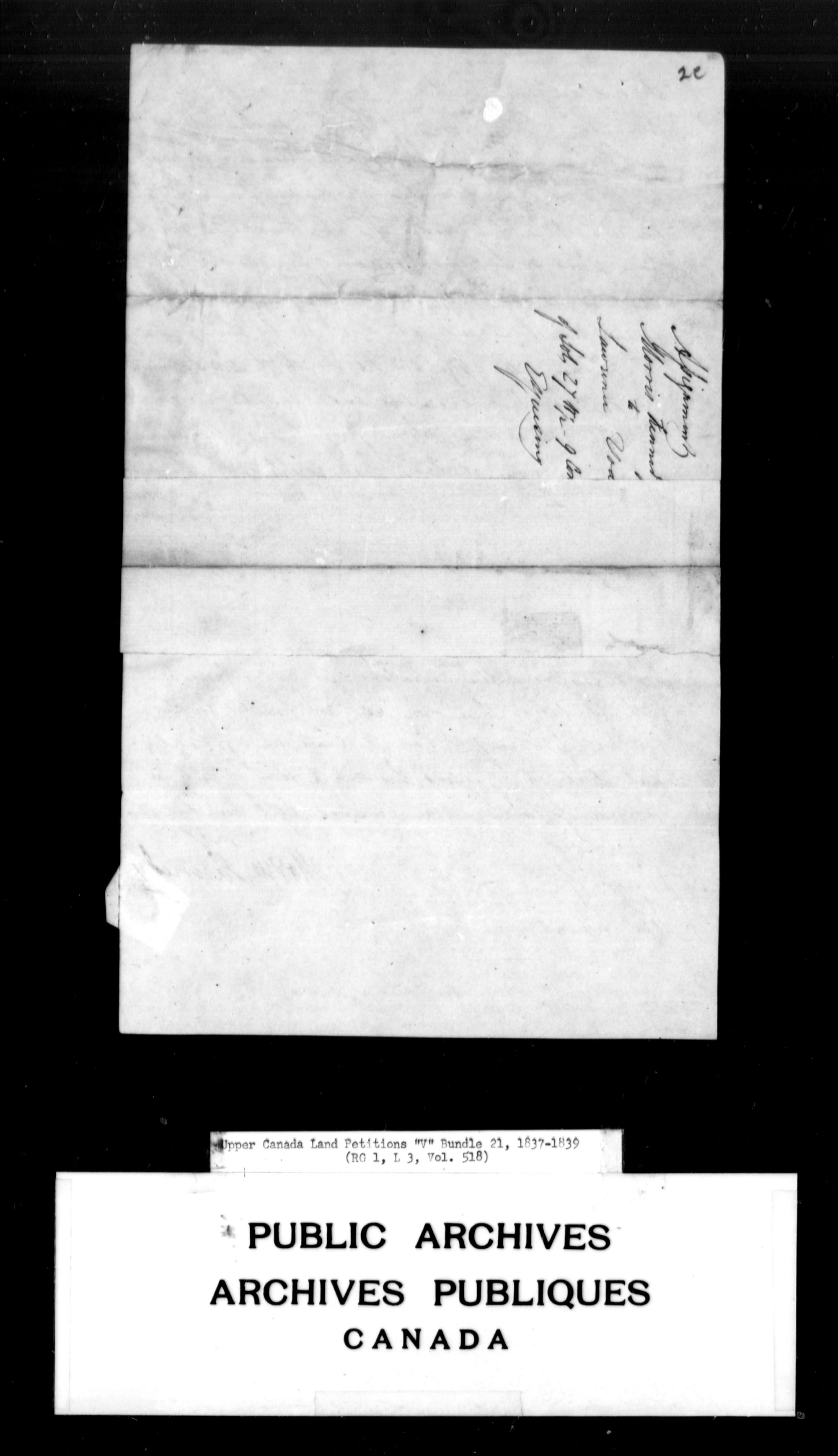 Title: Upper Canada Land Petitions (1763-1865) - Mikan Number: 205131 - Microform: c-2948