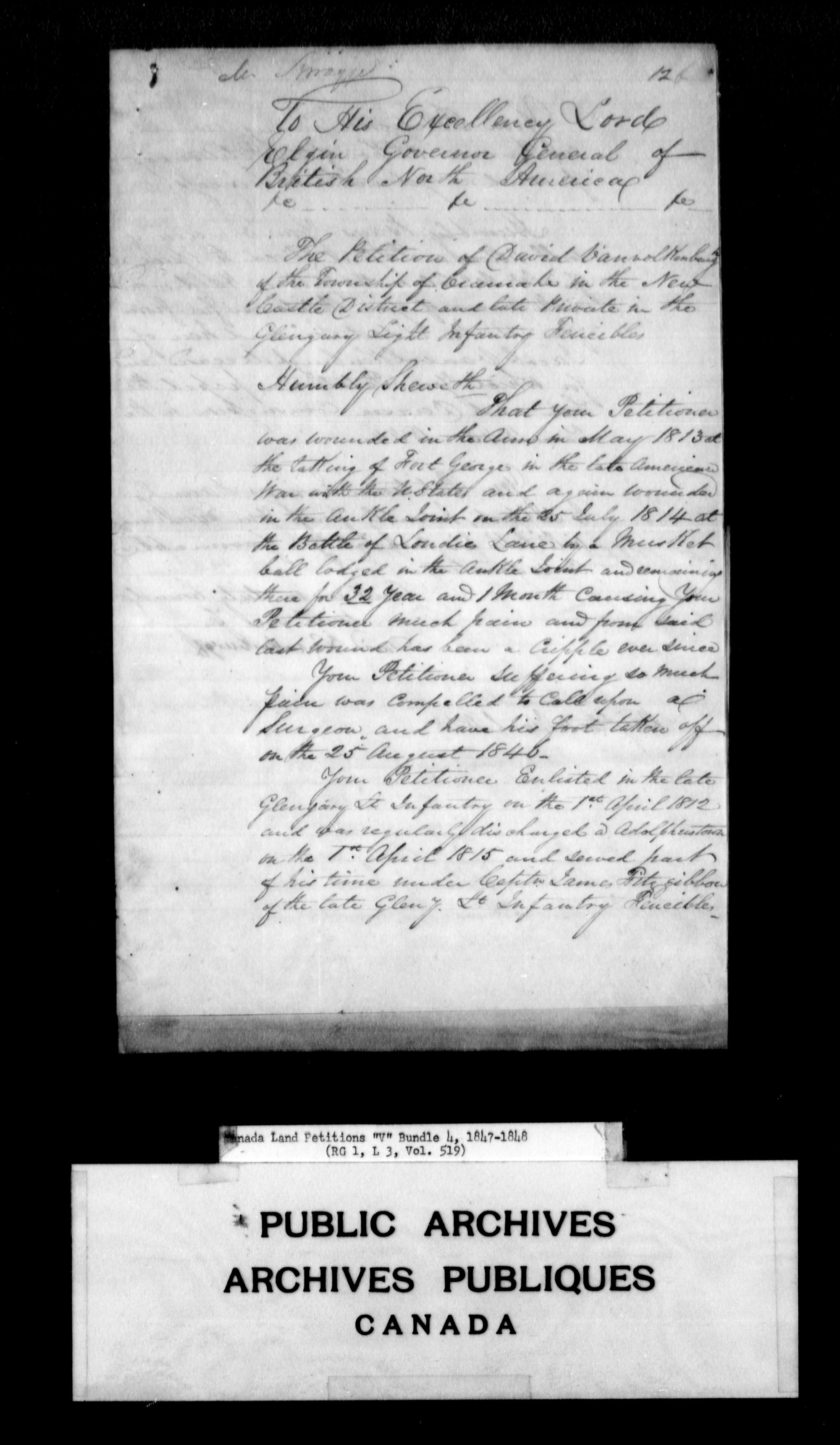 Title: Upper Canada Land Petitions (1763-1865) - Mikan Number: 205131 - Microform: c-2949