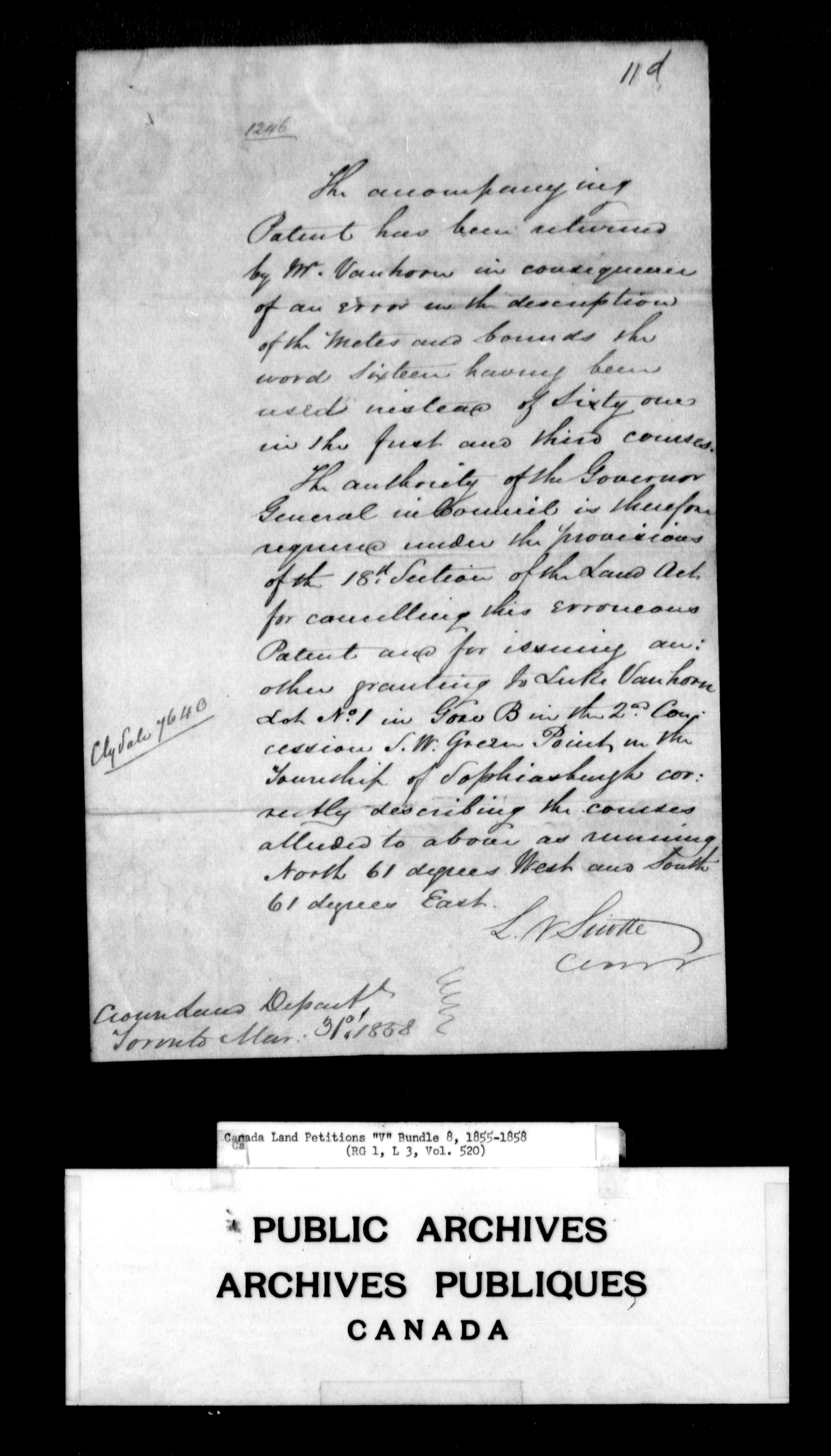 Title: Upper Canada Land Petitions (1763-1865) - Mikan Number: 205131 - Microform: c-2949