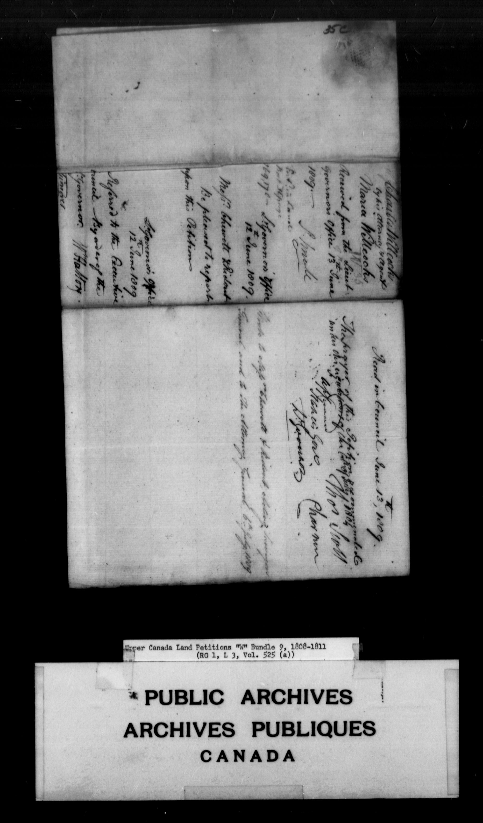 Title: Upper Canada Land Petitions (1763-1865) - Mikan Number: 205131 - Microform: c-2952