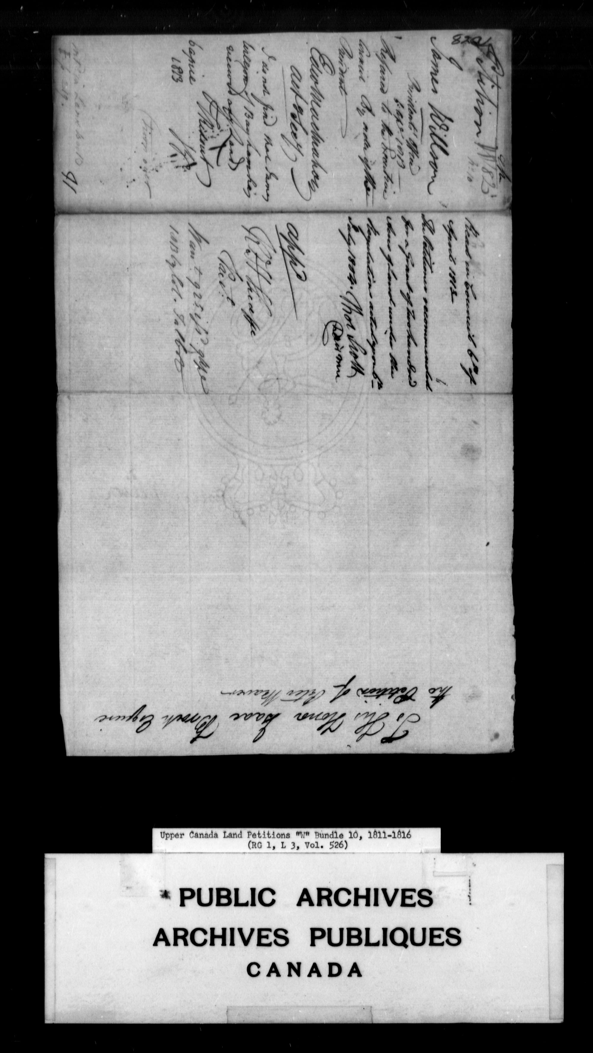 Title: Upper Canada Land Petitions (1763-1865) - Mikan Number: 205131 - Microform: c-2953