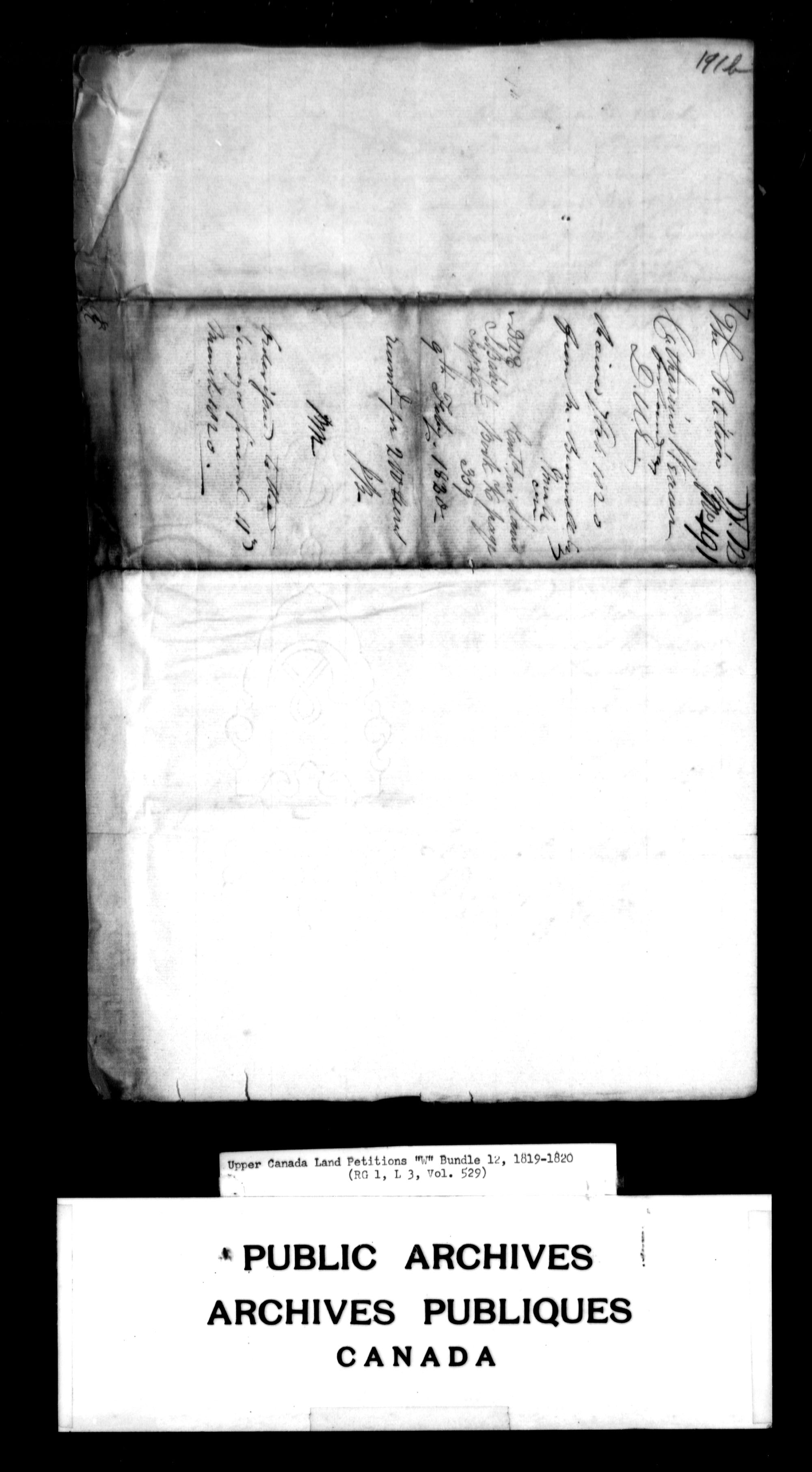 Title: Upper Canada Land Petitions (1763-1865) - Mikan Number: 205131 - Microform: c-2954