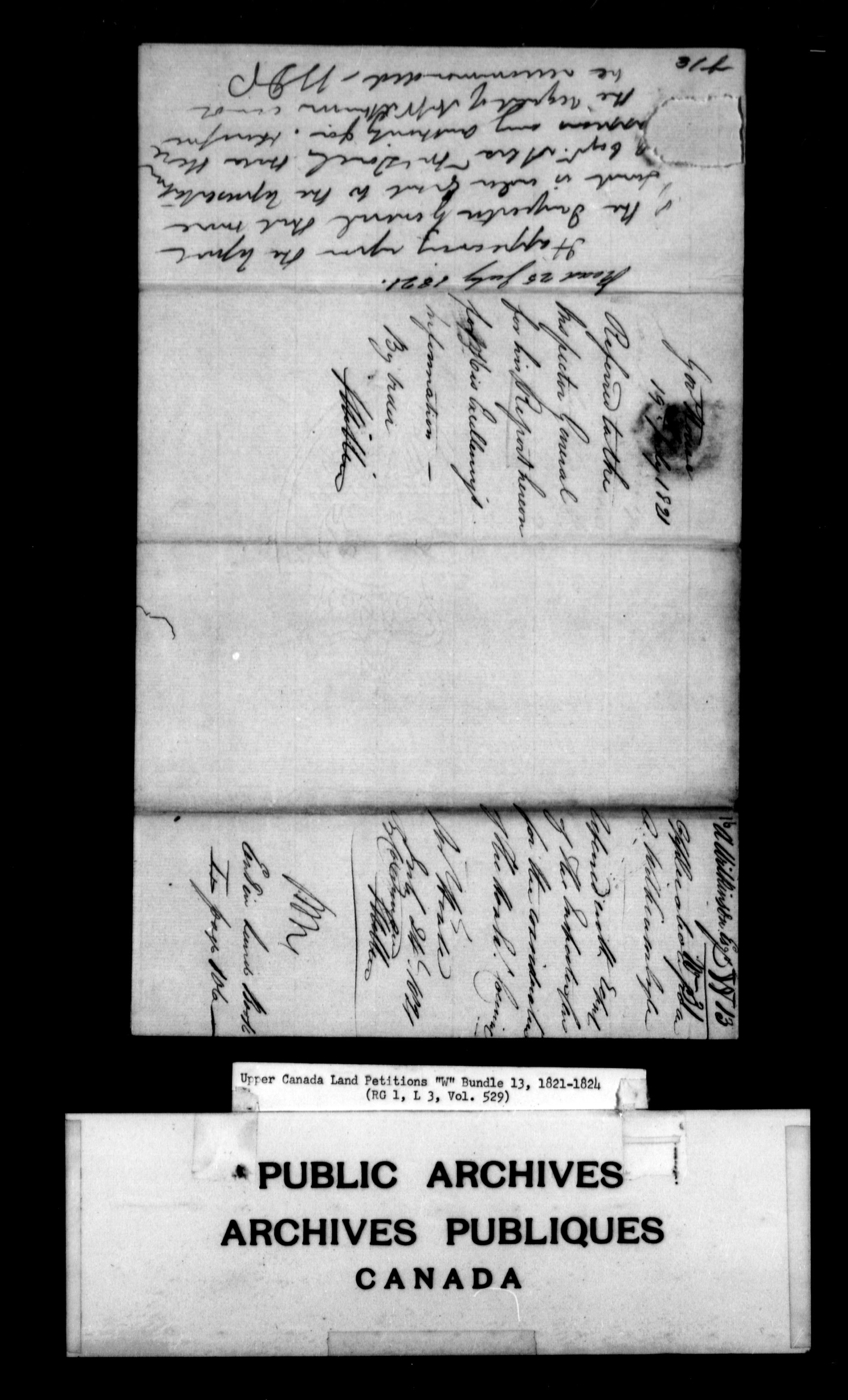 Title: Upper Canada Land Petitions (1763-1865) - Mikan Number: 205131 - Microform: c-2954