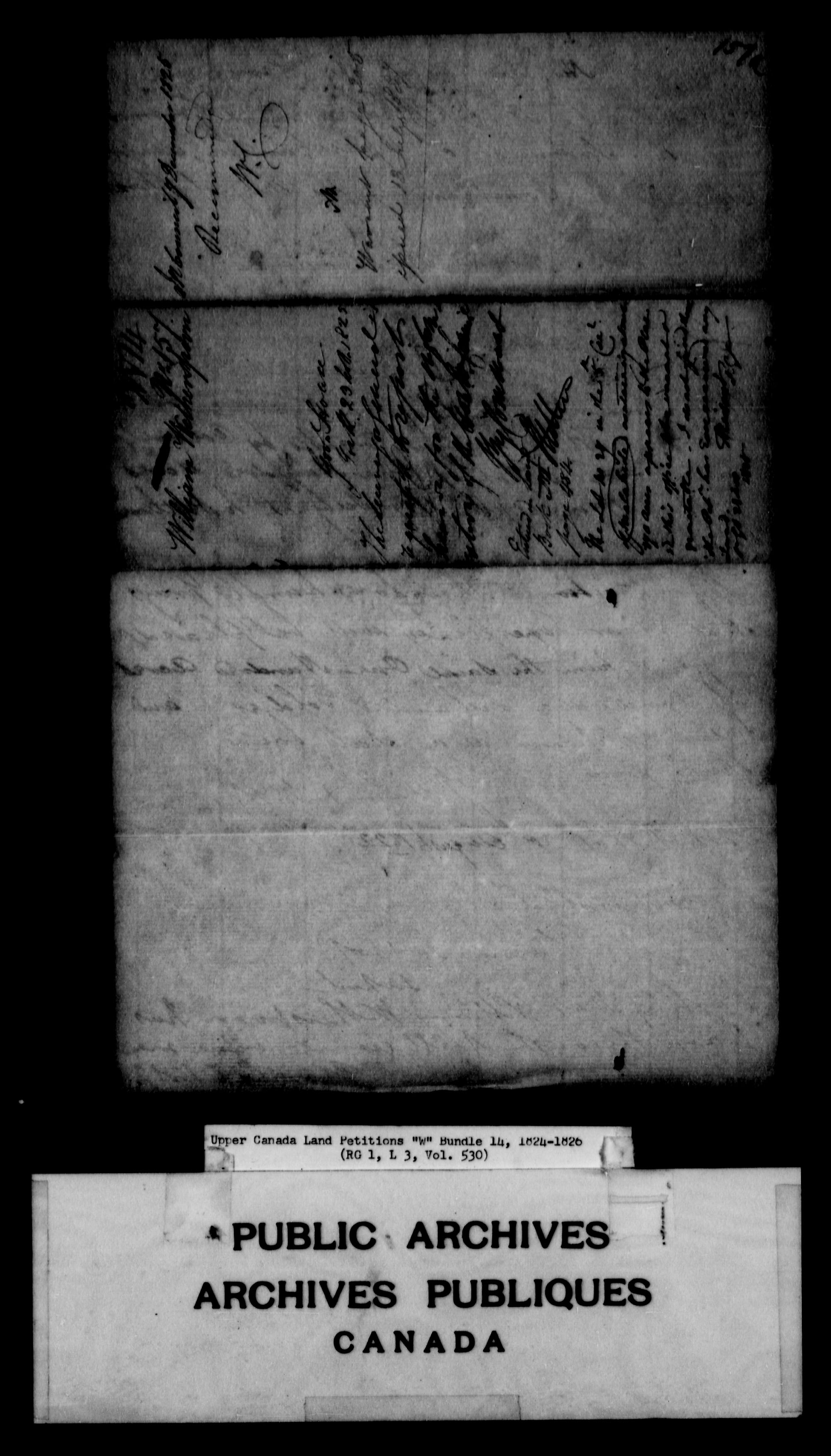 Title: Upper Canada Land Petitions (1763-1865) - Mikan Number: 205131 - Microform: c-2956
