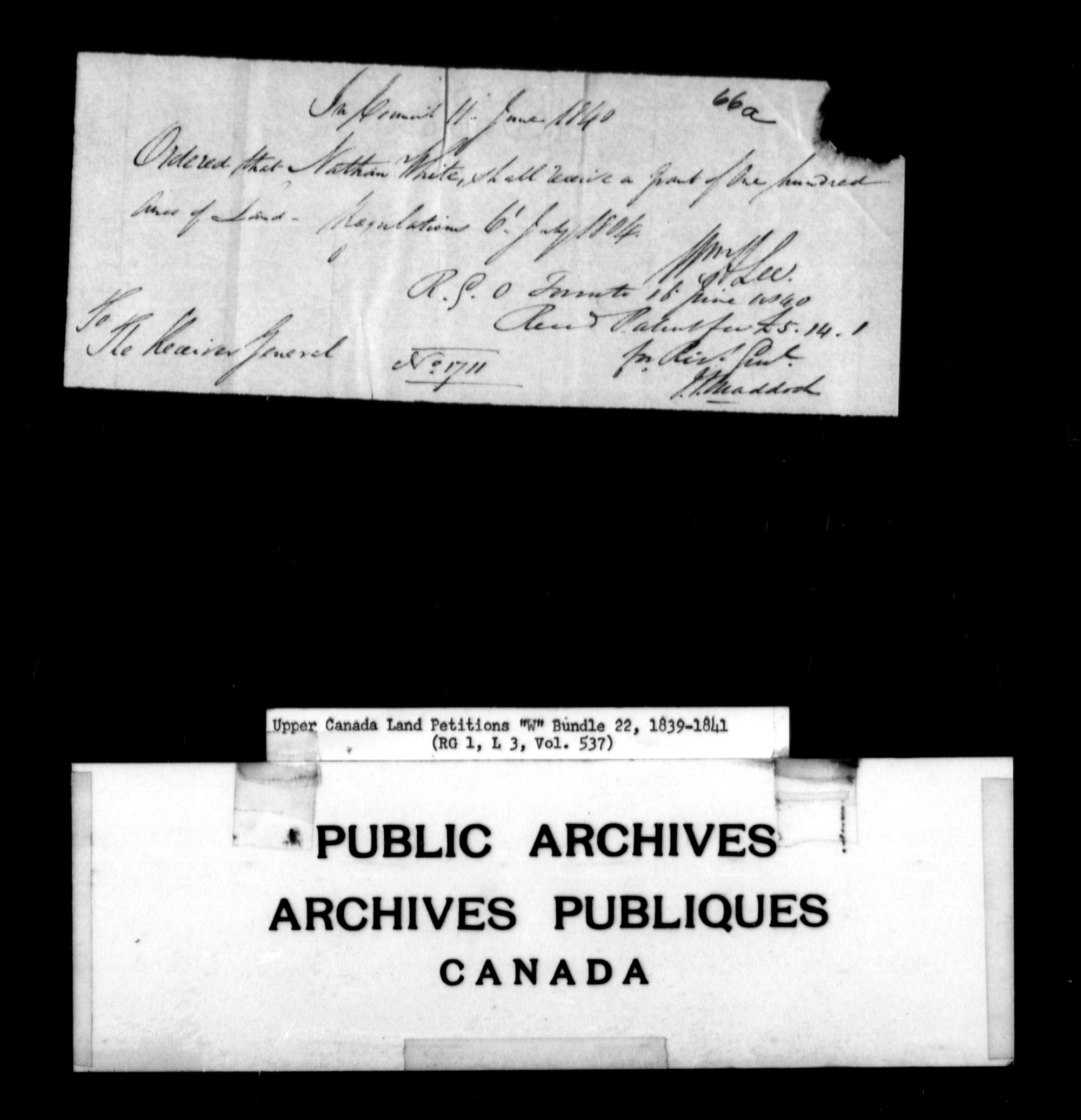 Title: Upper Canada Land Petitions (1763-1865) - Mikan Number: 205131 - Microform: c-2960