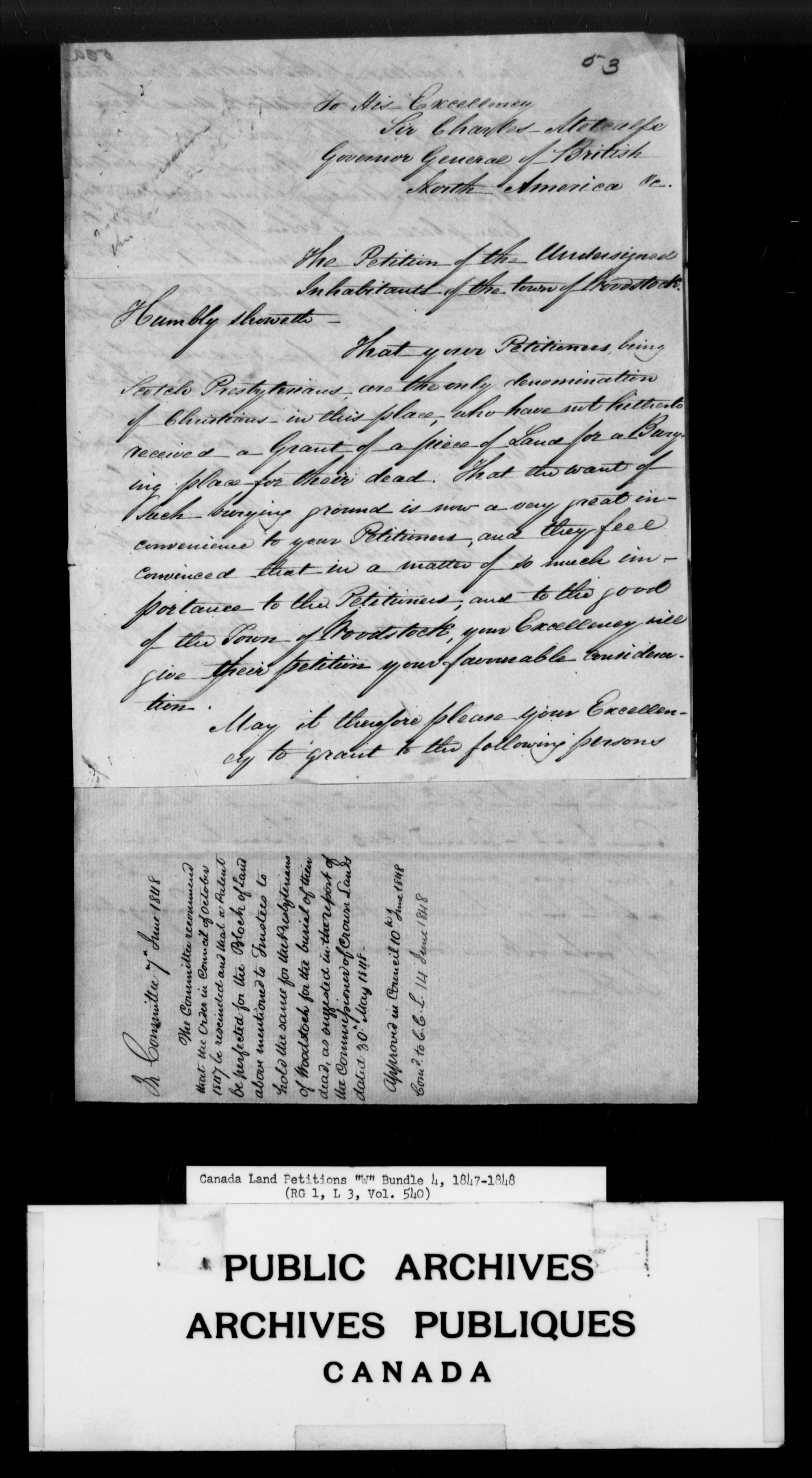 Title: Upper Canada Land Petitions (1763-1865) - Mikan Number: 205131 - Microform: c-2963