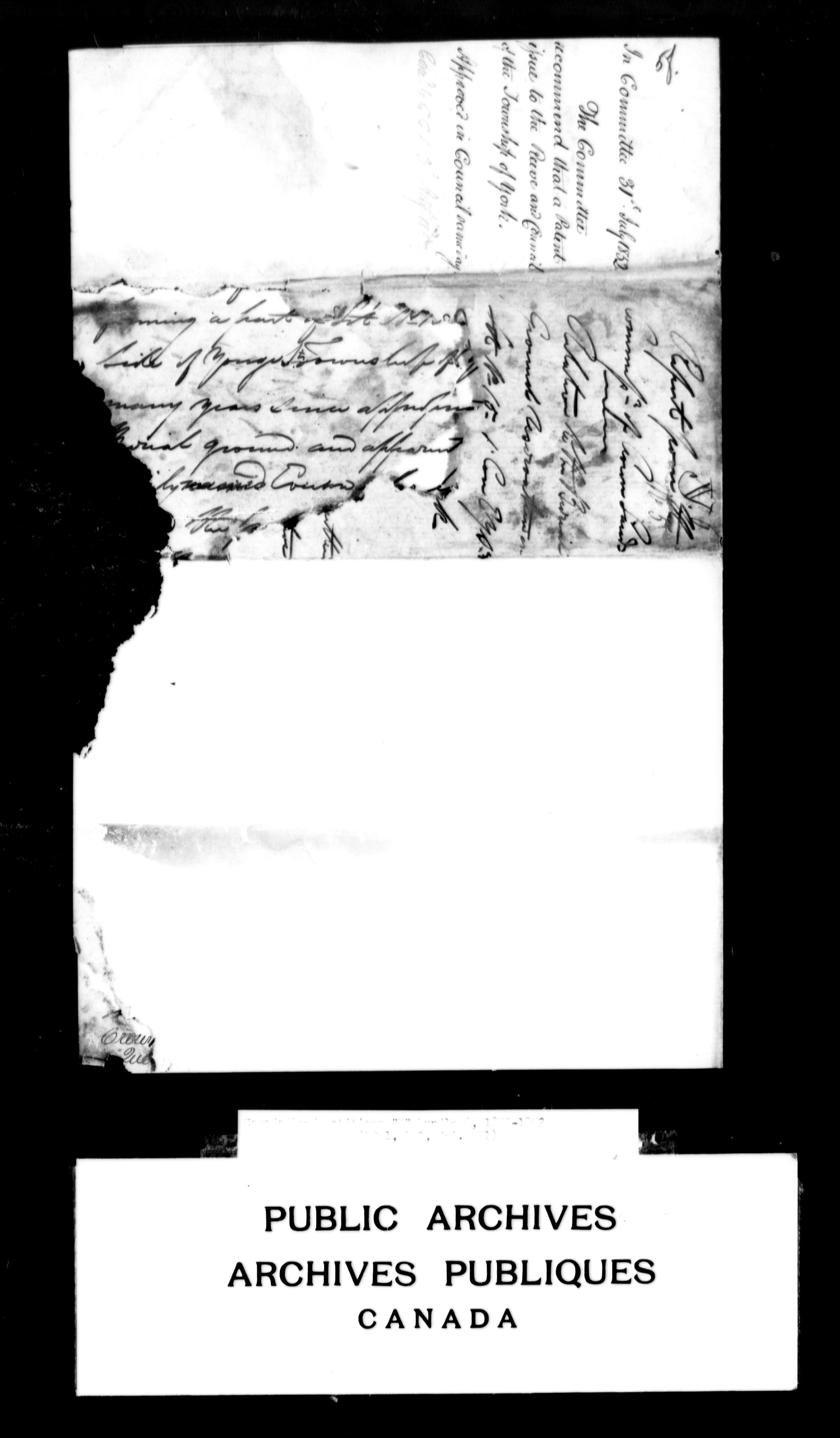Titre : Demandes de terres du Haut-Canada (1763-1865) - N d'enregistrement Mikan : 205131 - Microforme : c-2981