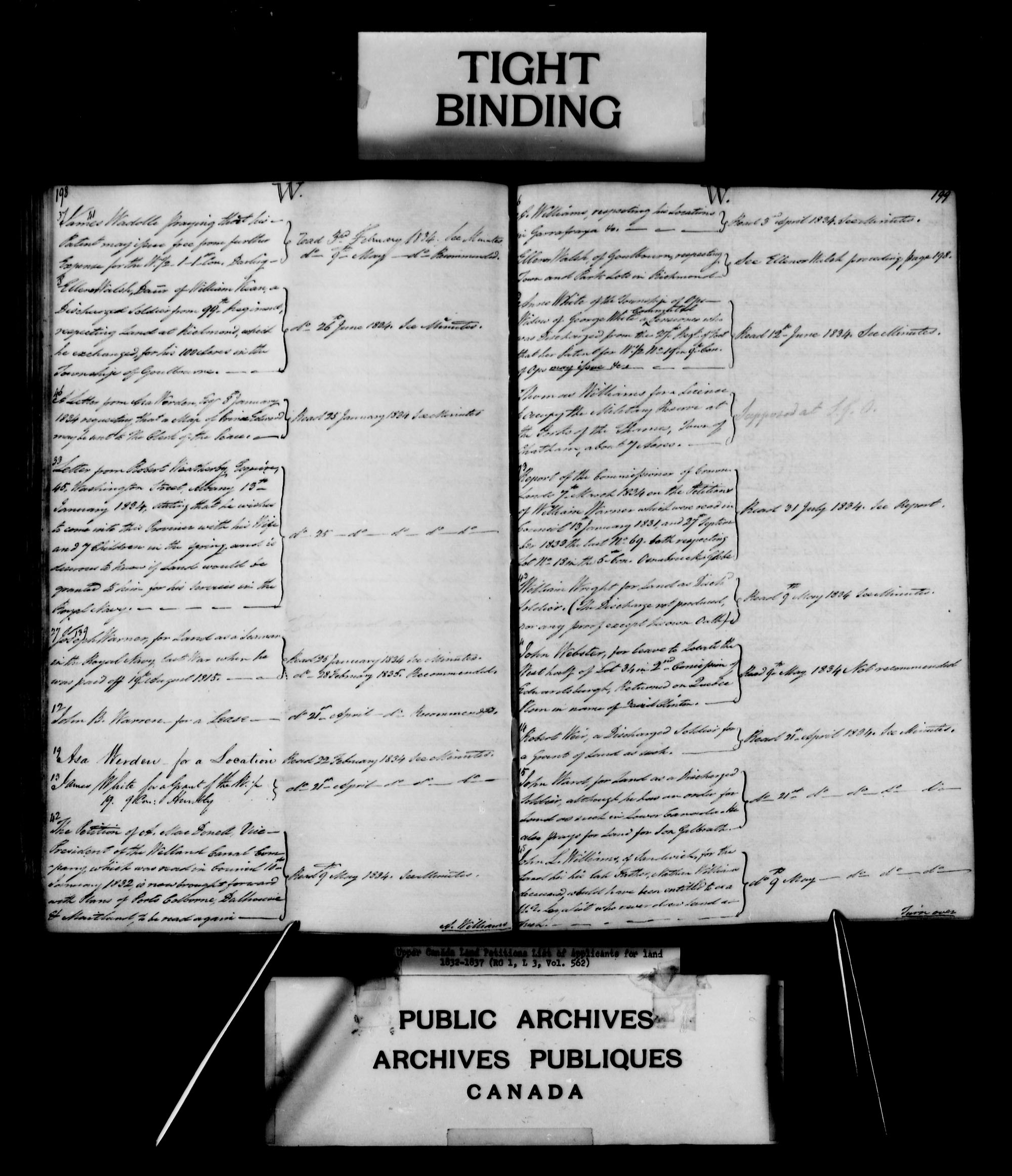 Title: Upper Canada Land Petitions (1763-1865) - Mikan Number: 205131 - Microform: c-2984